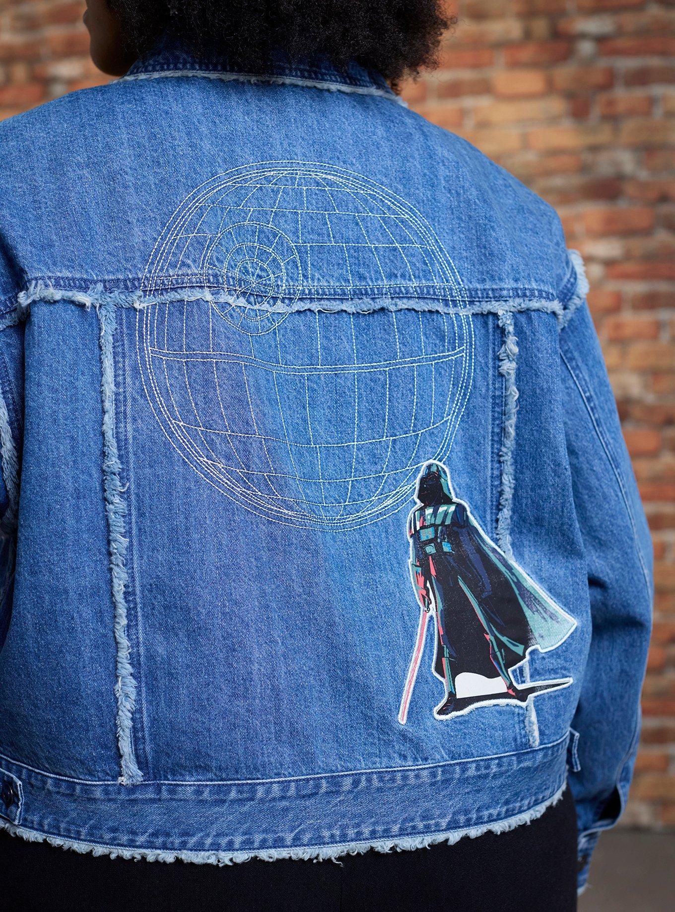Her Universe Star Wars Characters Denim Jacket Plus Size Her Universe Exclusive, MULTI, alternate