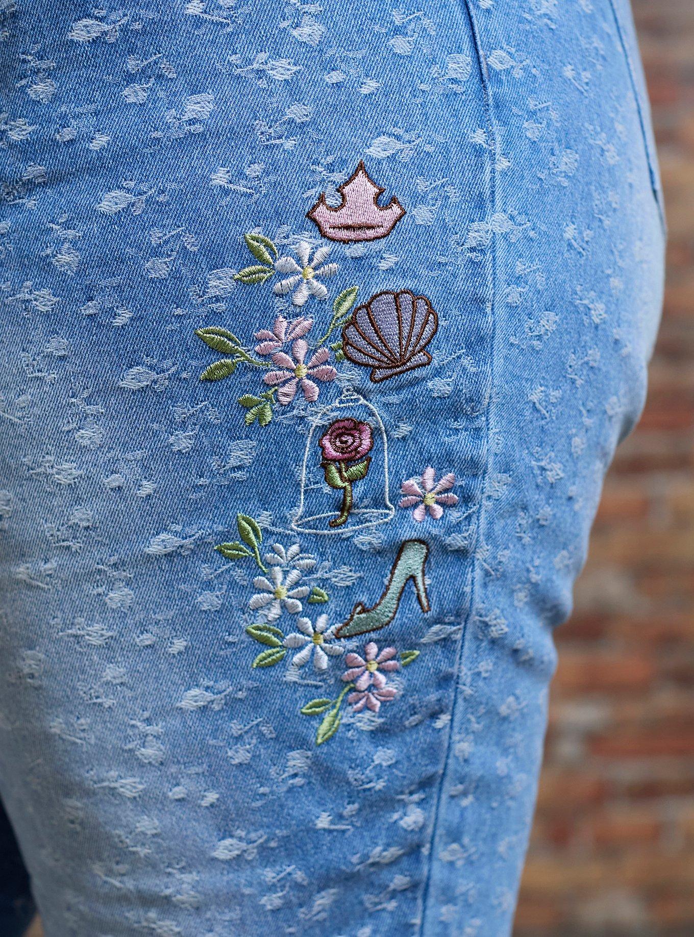 Her Universe Disney Princess Icons Mom Jeans Plus Size Her Universe Exclusive, MULTI, alternate