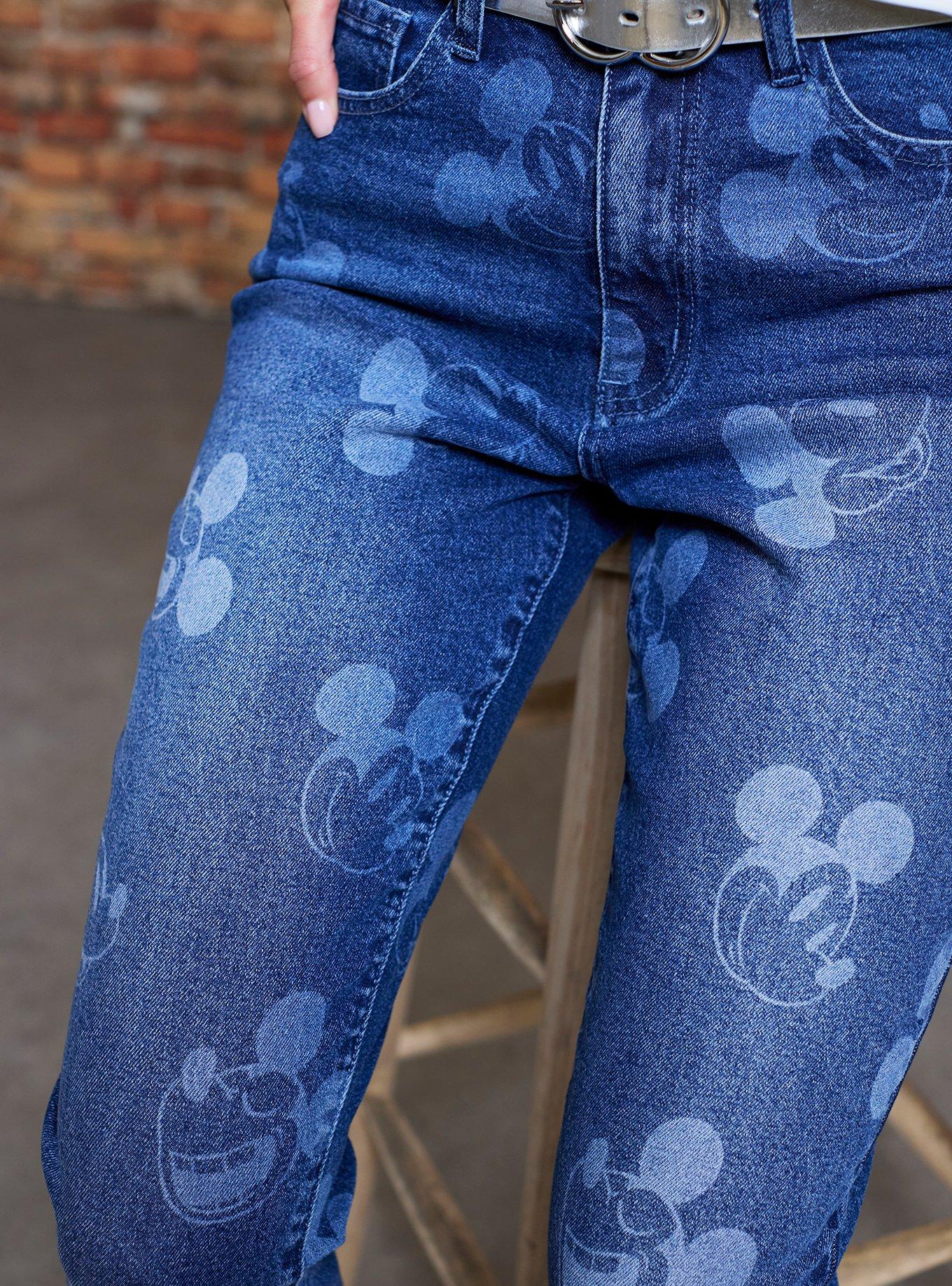 Her Universe Disney Mickey Mouse Mom Jeans Her Universe Exclusive, MULTI, alternate