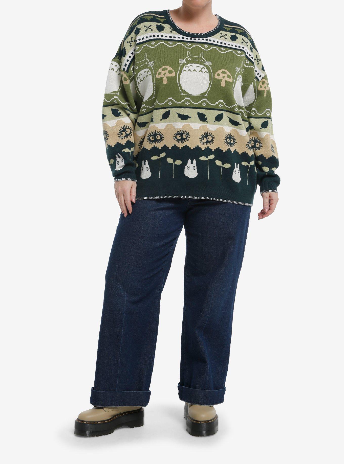 Her Universe Studio Ghibli® My Neighbor Totoro Fair Isle Stitch Sweater Plus Size, , hi-res