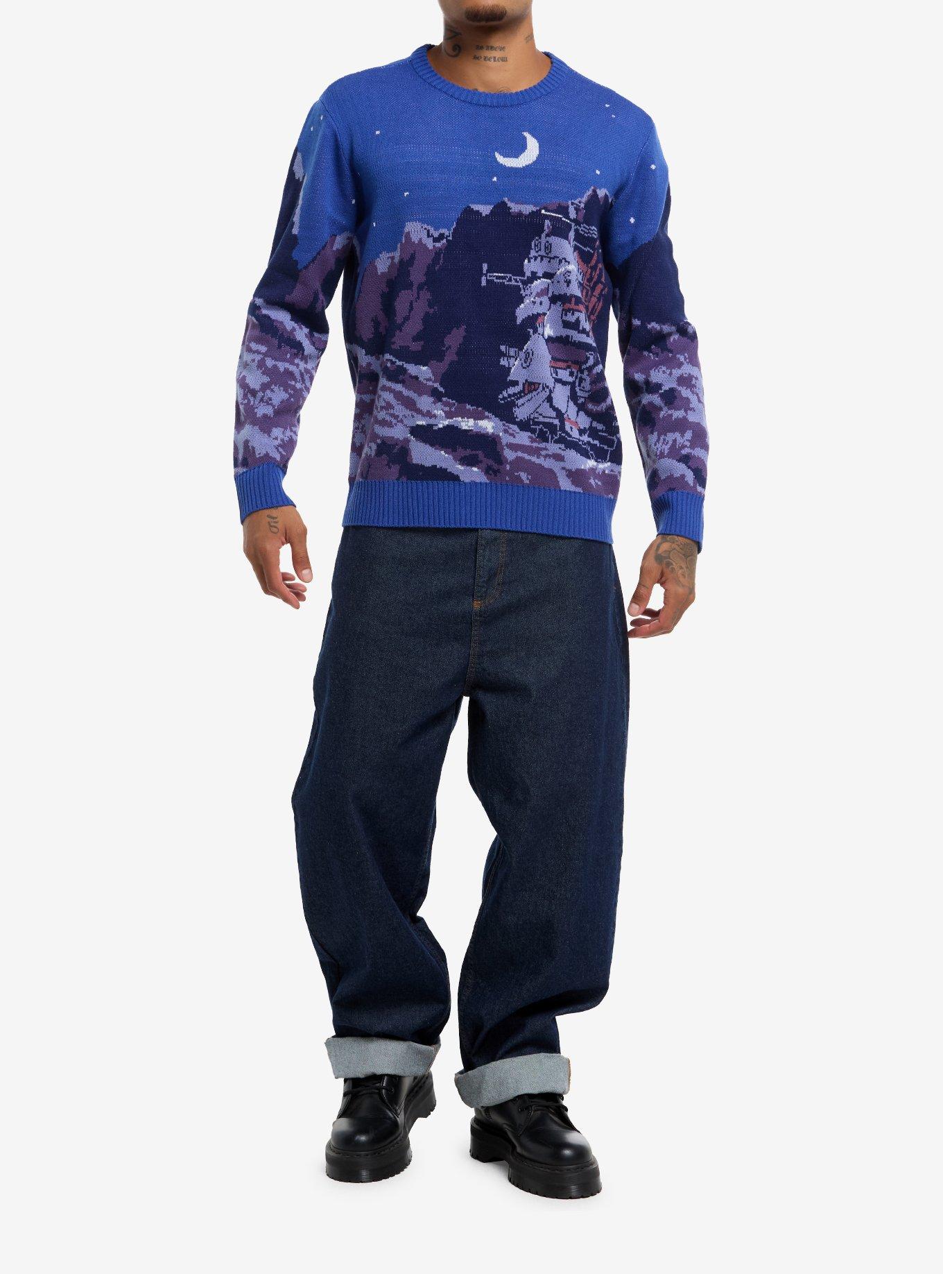 Our Universe Studio Ghibli® Howl's Moving Castle Night Scene Intarsia Sweater, MULTI, alternate