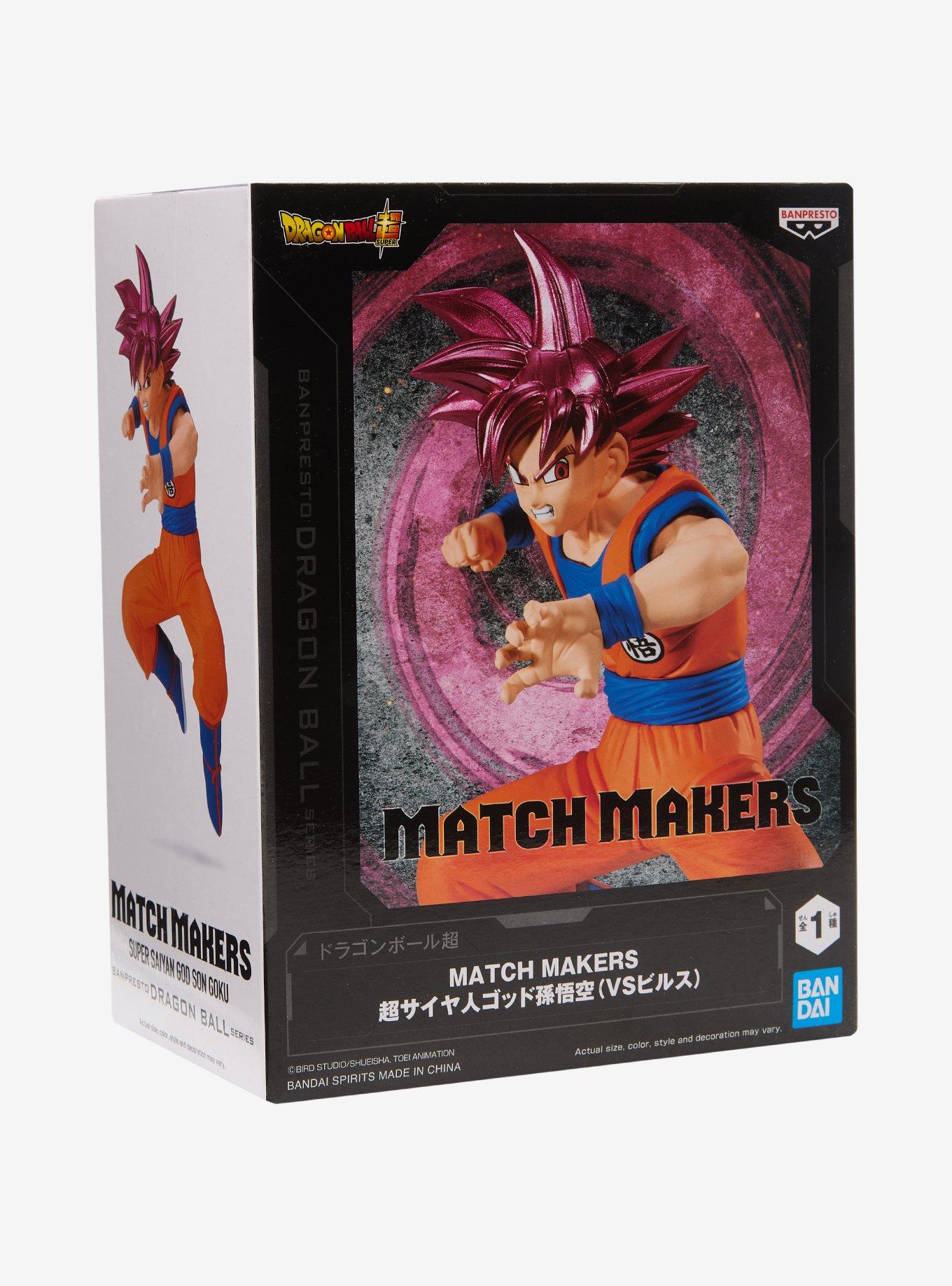 Banpresto Dragon Ball Super Match Makers Super Saiyan God Goku (VS Beerus) Figure, , alternate