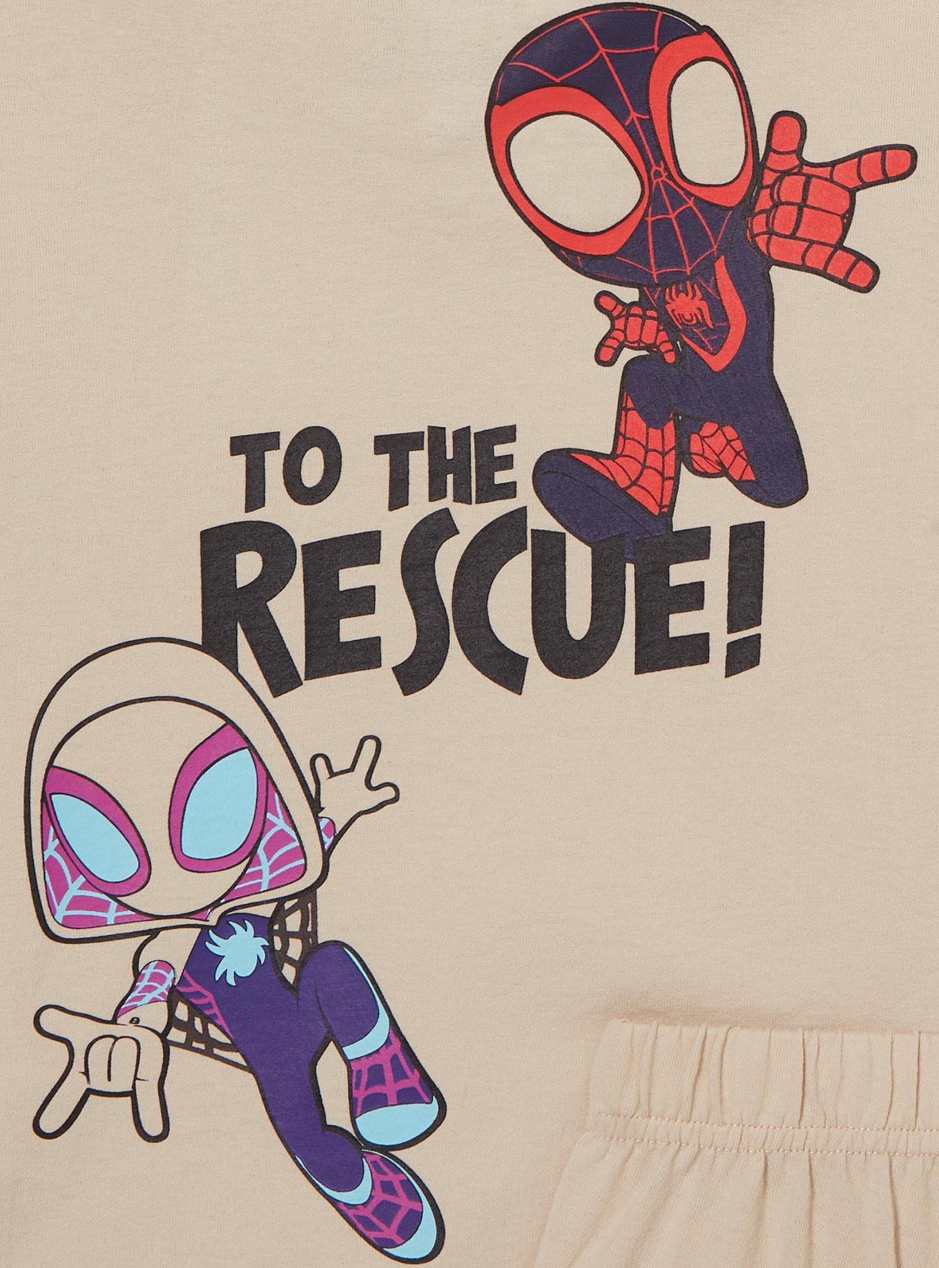 Marvel Heroes Toddler Shirt and Shorts Set — BoxLunch Exclusive, MULTI, alternate