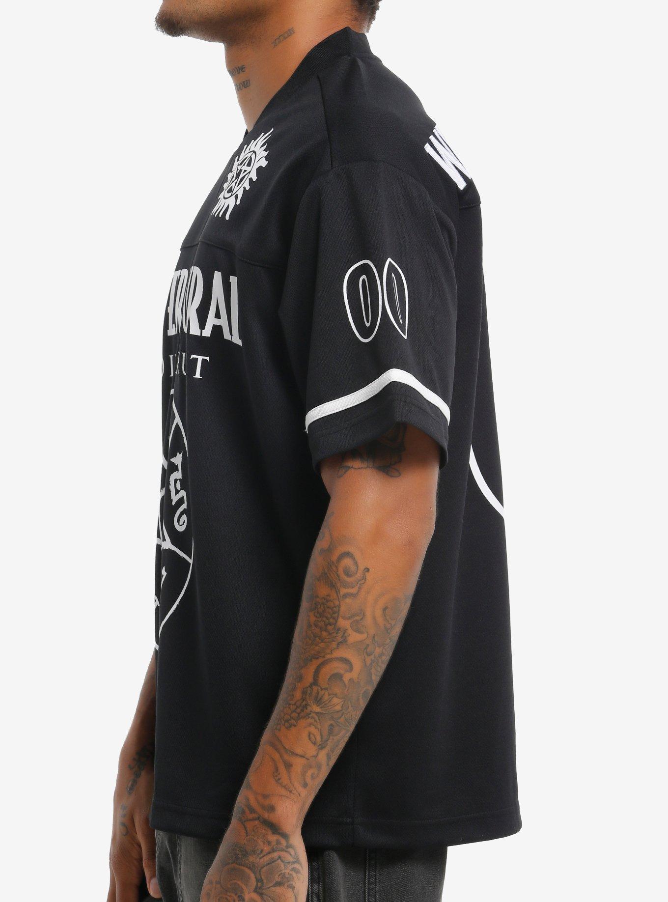 Supernatural Winchester Brothers Football Jersey, BLACK, alternate