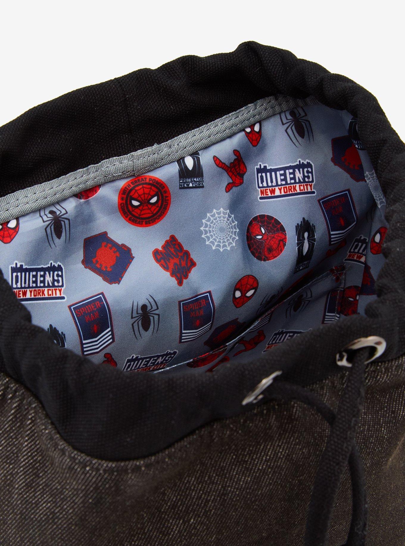 Loungefly Marvel Spider-Man Icons Patches Mini Backpack - BoxLunch Exclusive, , alternate