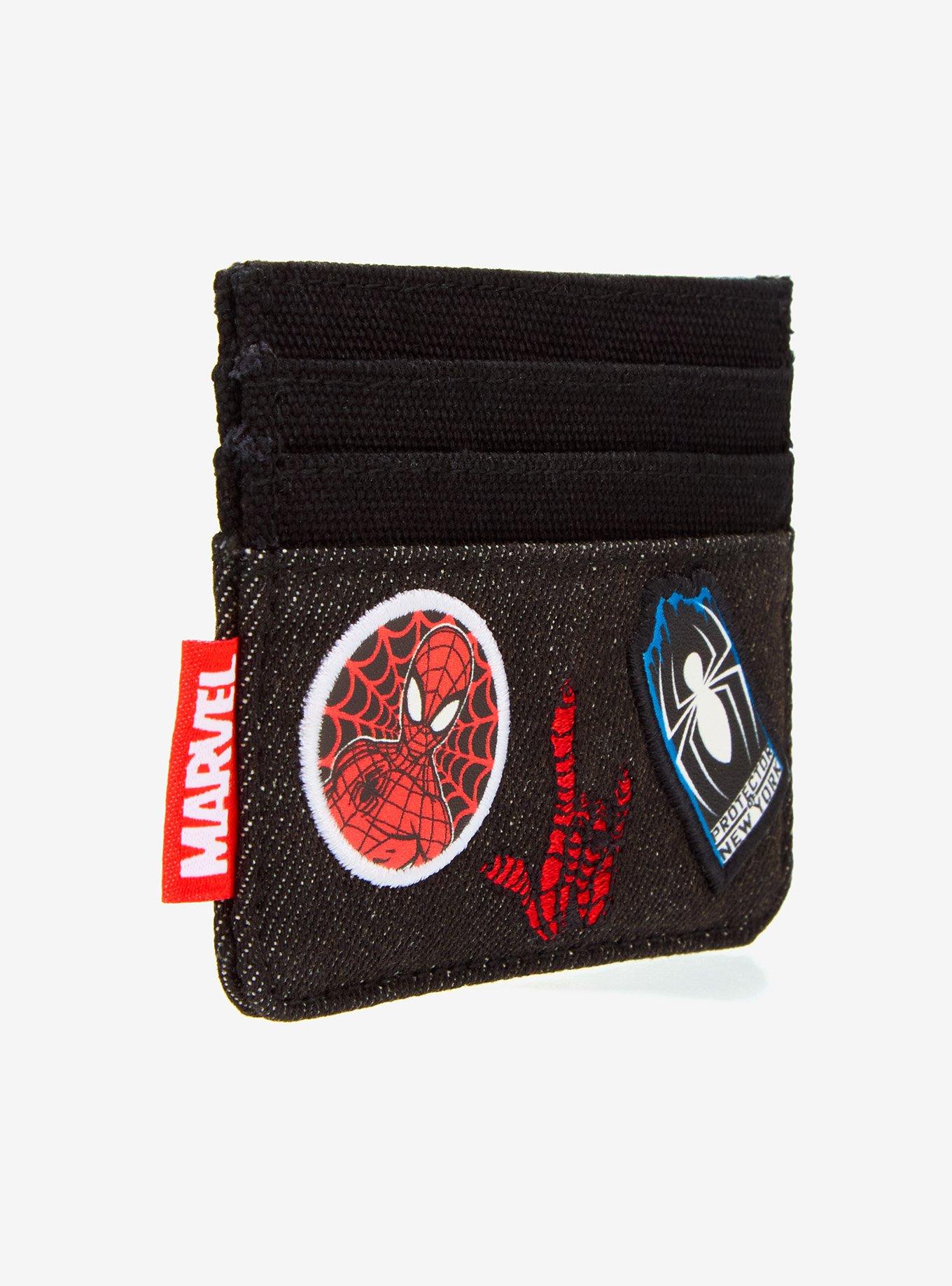 Loungefly Marvel Spider-Man Icons Patches Card holder - BoxLunch Exclusive, , hi-res
