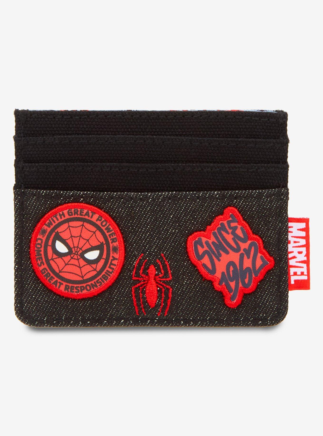 Loungefly Marvel Spider-Man Icons Patches Card holder - BoxLunch Exclusive, , alternate
