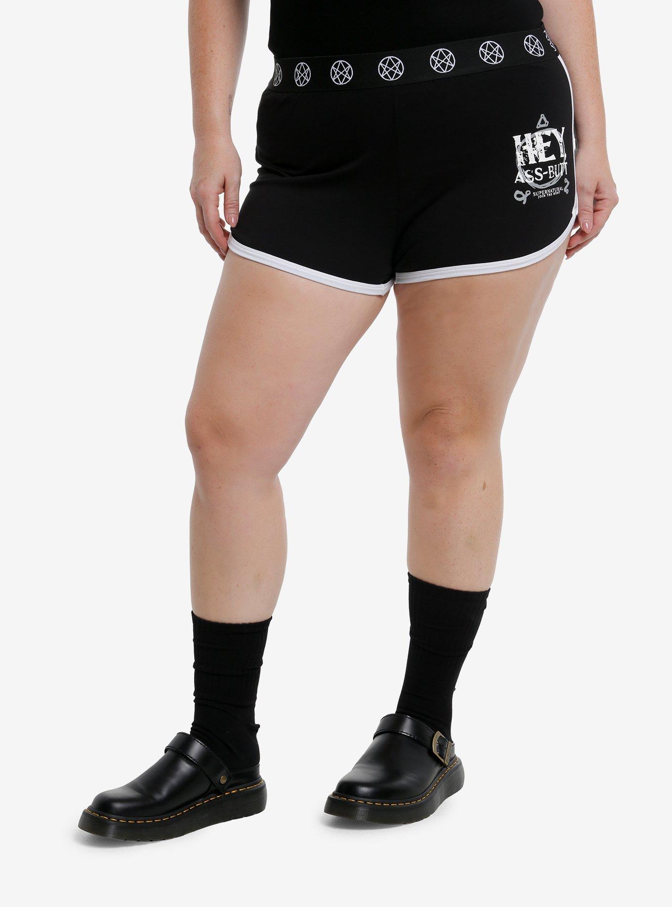 Supernatural Winchester Brothers Girls Soft Shorts Plus Size, , hi-res