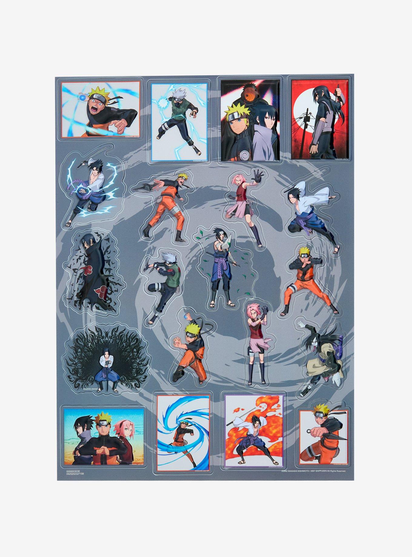Naruto Shippuden Characters Sticker Sheet, , hi-res