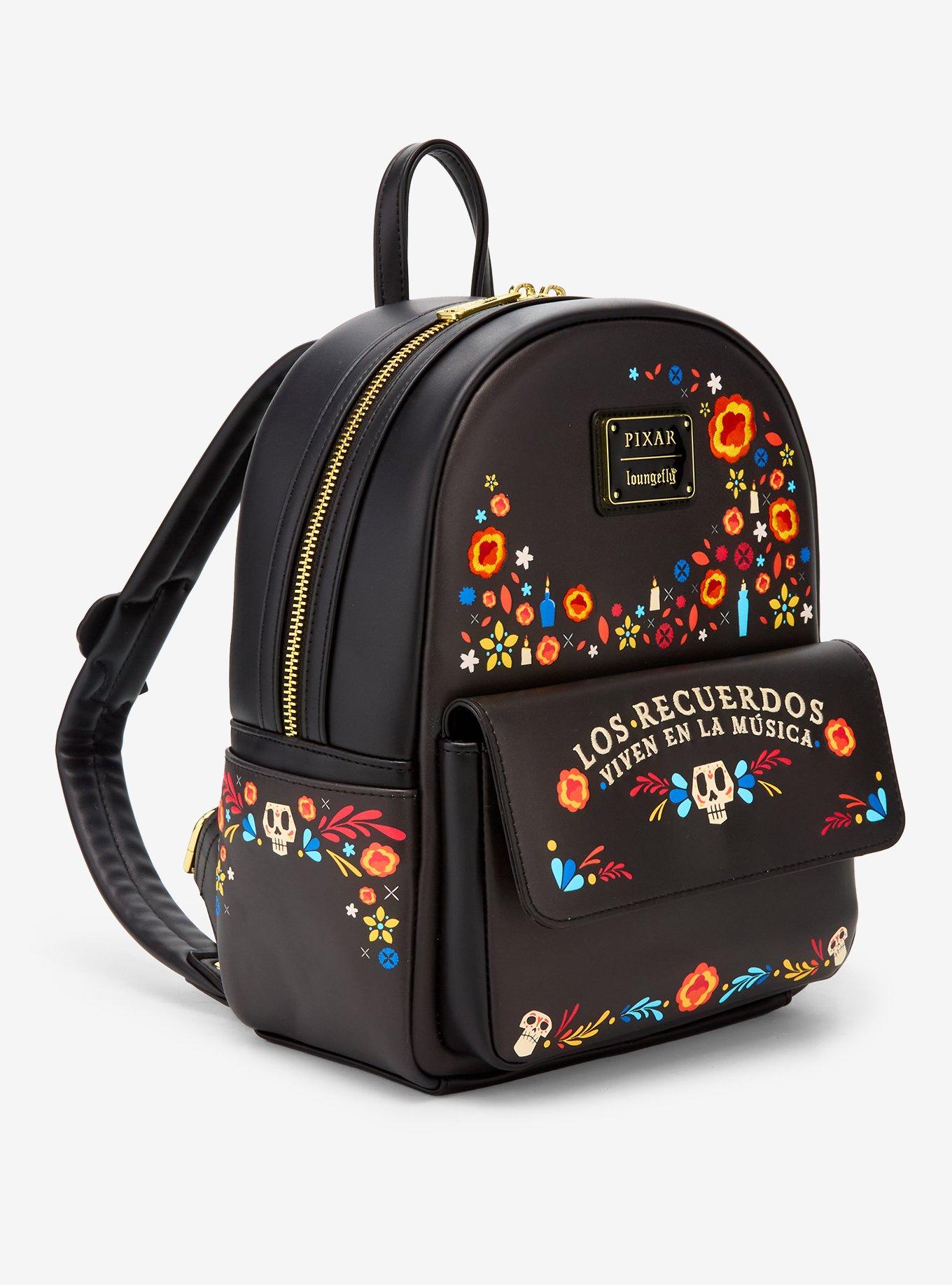 Loungefly Disney Pixar Coco Floral Mini Backpack (BoxLunch 10th Anniversary Edition) - BoxLunch Exclusive, , hi-res