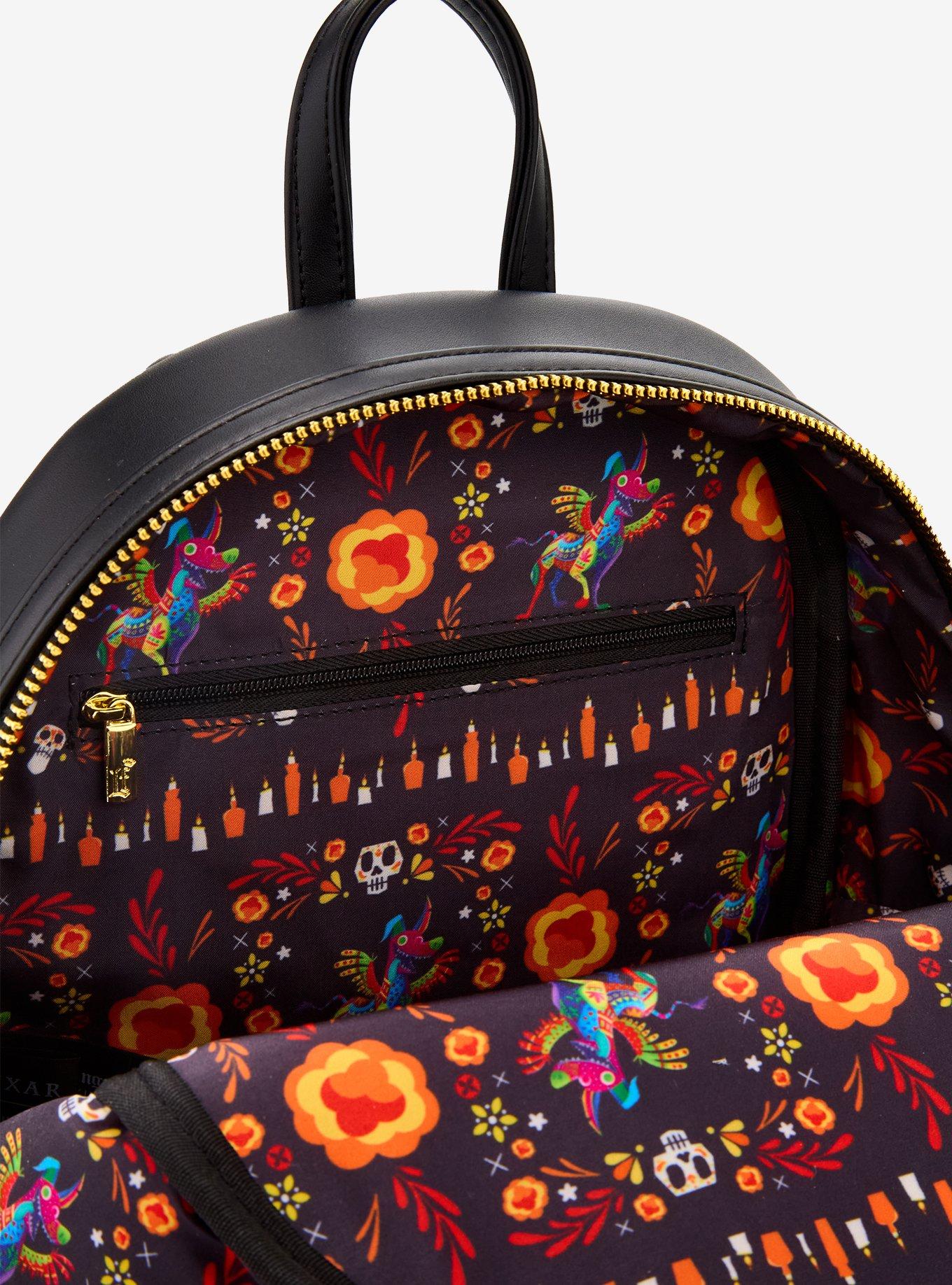Loungefly Disney Pixar Coco Floral Mini Backpack (BoxLunch 10th Anniversary Edition) - BoxLunch Exclusive, , alternate