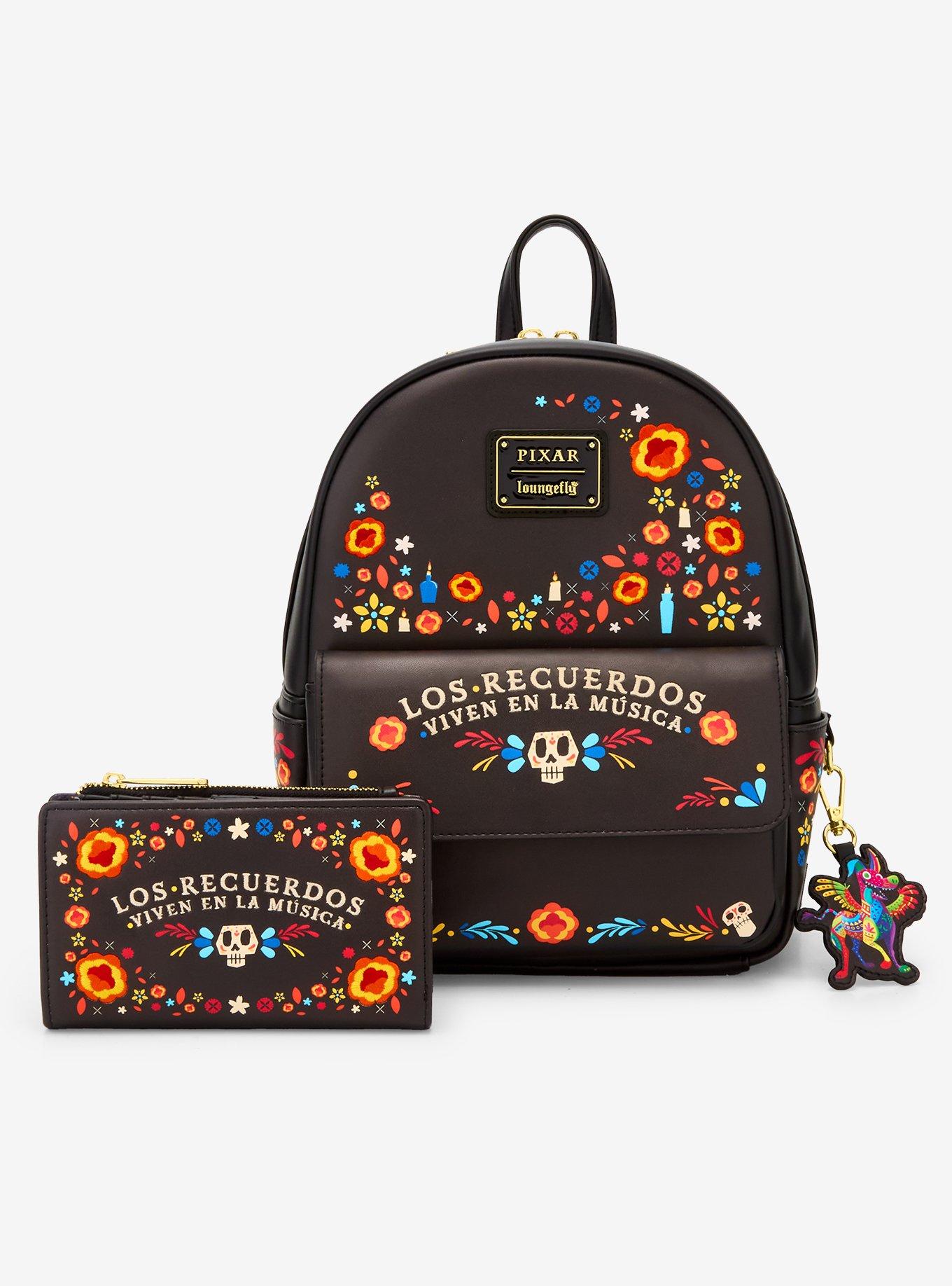Loungefly Disney Pixar Coco Floral Mini Backpack (BoxLunch 10th Anniversary Edition) - BoxLunch Exclusive, , alternate
