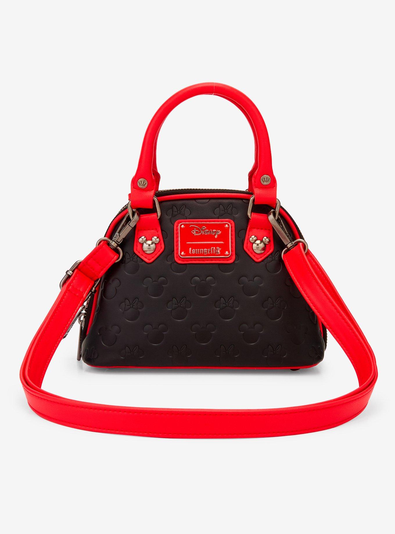 Loungefly Disney Mickey & Minnie Debossed Silhouettes Mini Crossbody Bag (BoxLunch 10th Anniversary Edition) - BoxLunch Exclusive, , alternate