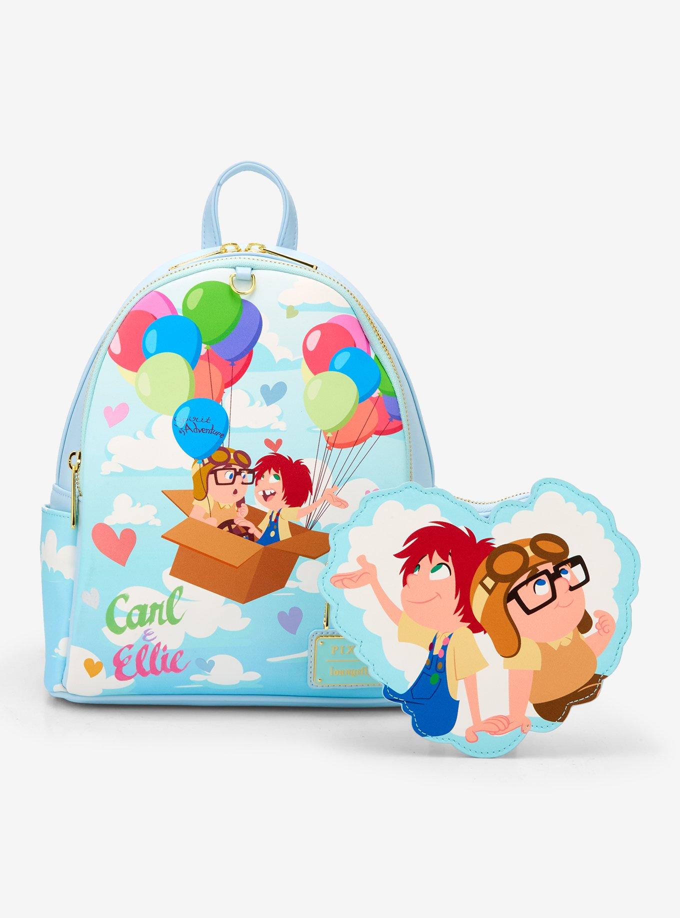 Loungefly Disney Pixar Up Carl & Ellie Balloon Mini Backpack with Coin Purse (BoxLunch 10th Anniversary Edition) - BoxLunch Exclusive, , hi-res