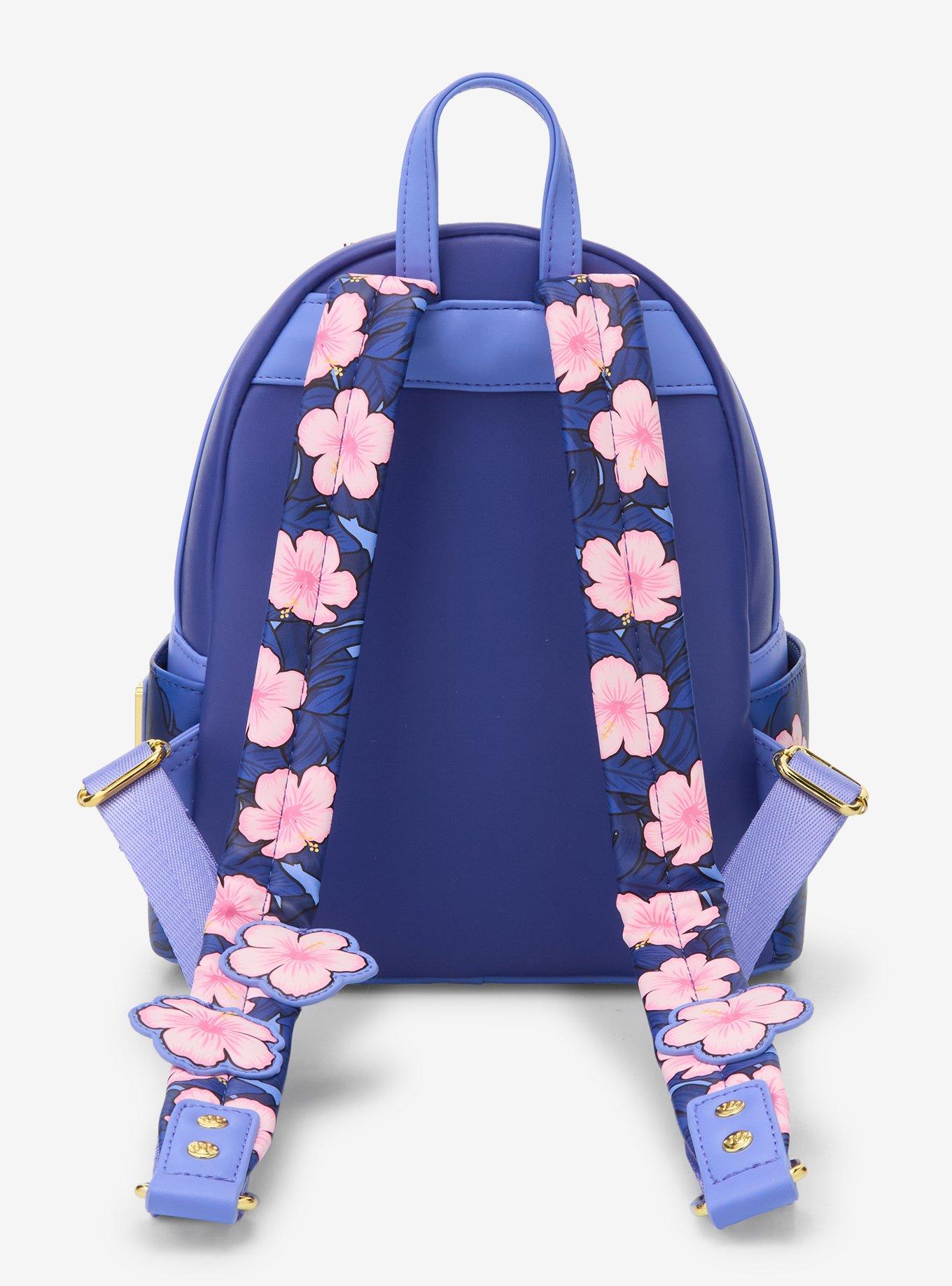 Loungefly Disney Lilo & Stitch Floral Sunset Scene Mini Backpack (BoxLunch 10th Anniversary Edition) - BoxLunch Exclusive, , alternate