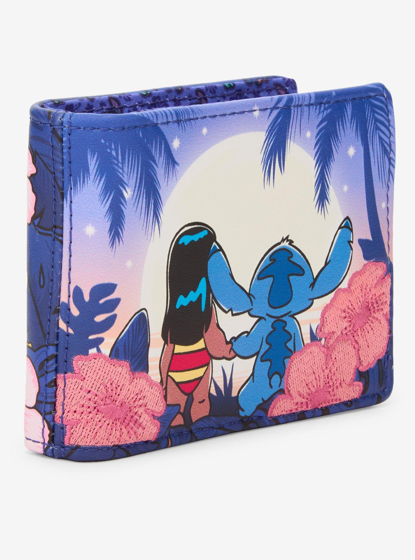 Loungefly Disney Lilo & Stitch Floral Sunset Scene Wallet (BoxLunch 10th Anniversary Edition) - BoxLunch Exclusive, , hi-res