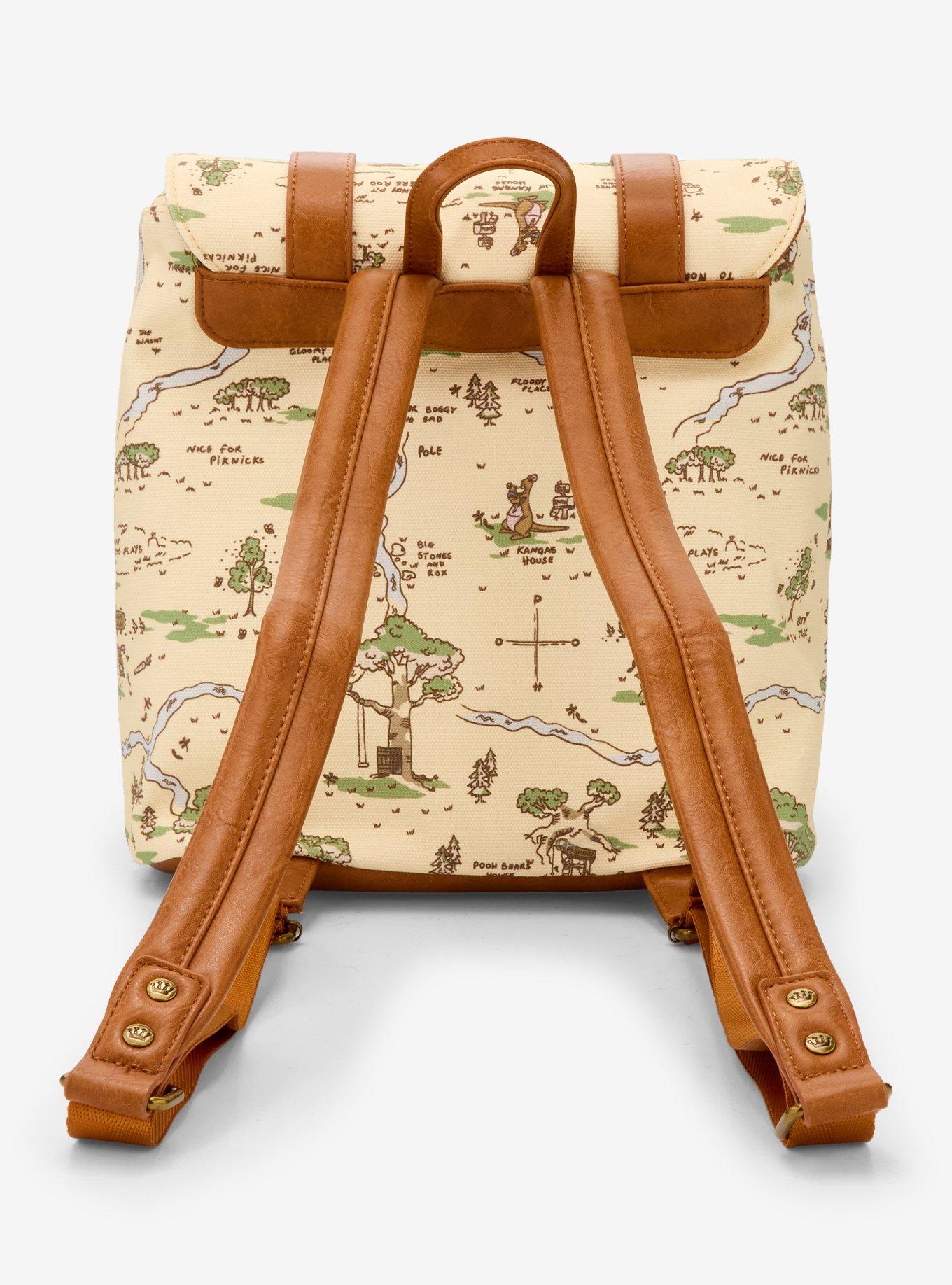 Loungefly Disney Winnie the Pooh Hundred Acre Wood Map Buckle Strap Mini Backpack (BoxLunch 10th Anniversary Edition) - BoxLunch Exclusive