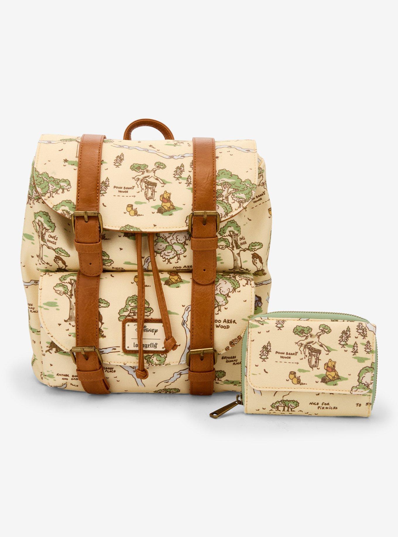 Loungefly Disney Winnie the Pooh Hundred Acre Wood Map Buckle Strap Mini Backpack (BoxLunch 10th Anniversary Edition) - BoxLunch Exclusive, , alternate