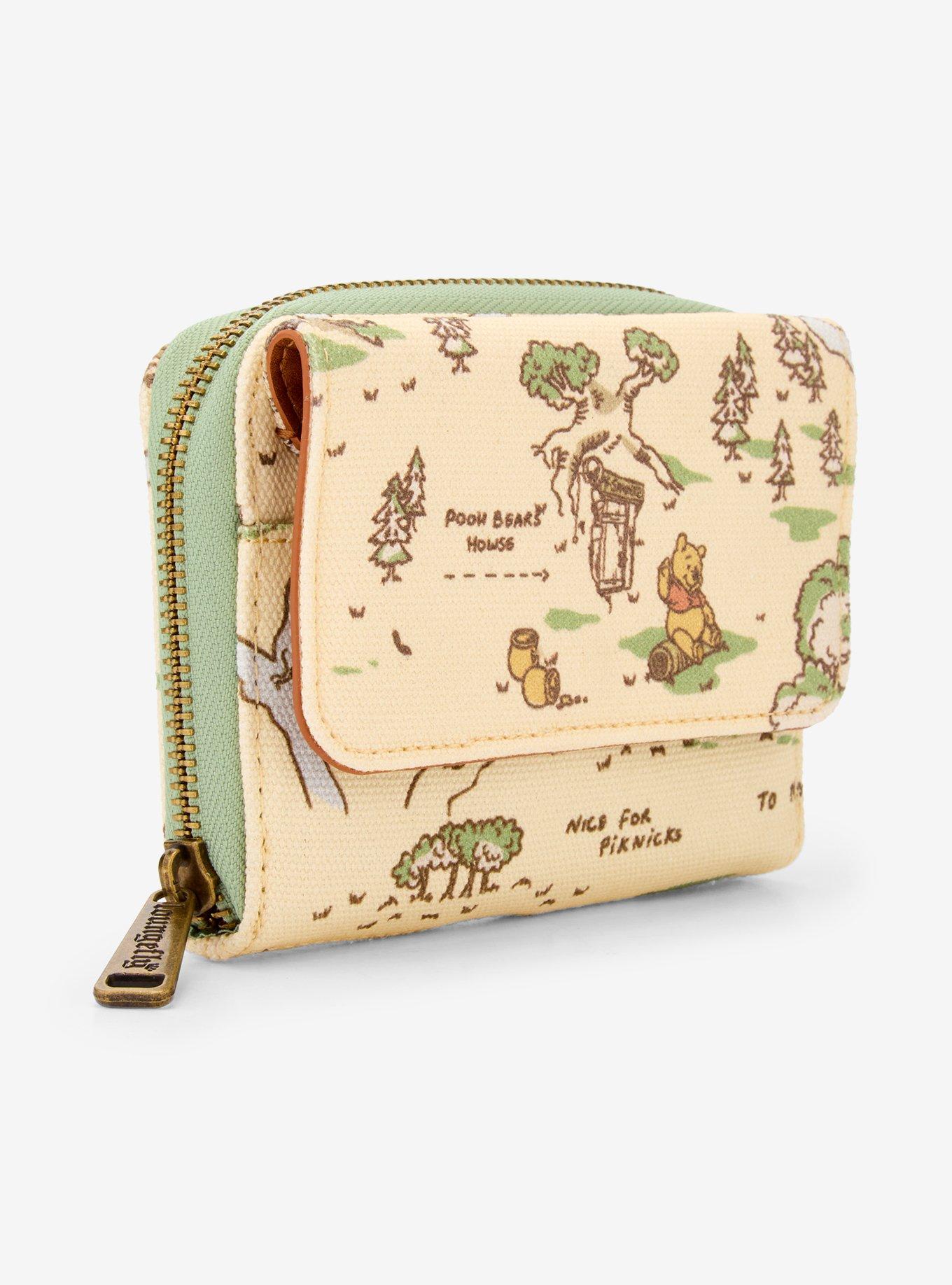Loungefly Disney Winnie the Pooh Hundred Acre Wood Map Wallet (BoxLunch 10th Anniversary Edition) - BoxLunch Exclusive, , hi-res