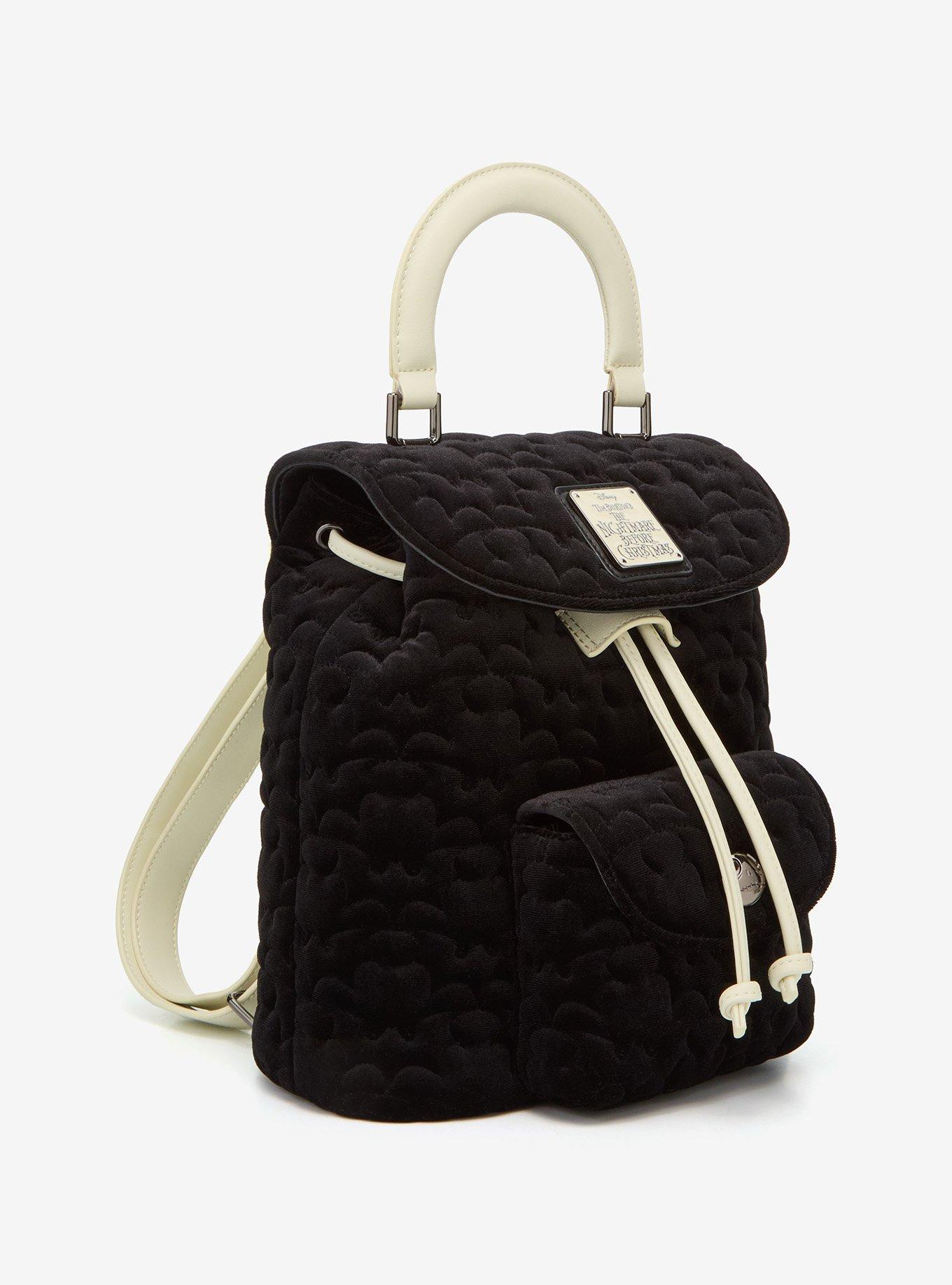 Loungefly Disney The Nightmare Before Christmas Quilted Bat Mini Backpack (10th Anniversary Edition) - BoxLunch Exclusive