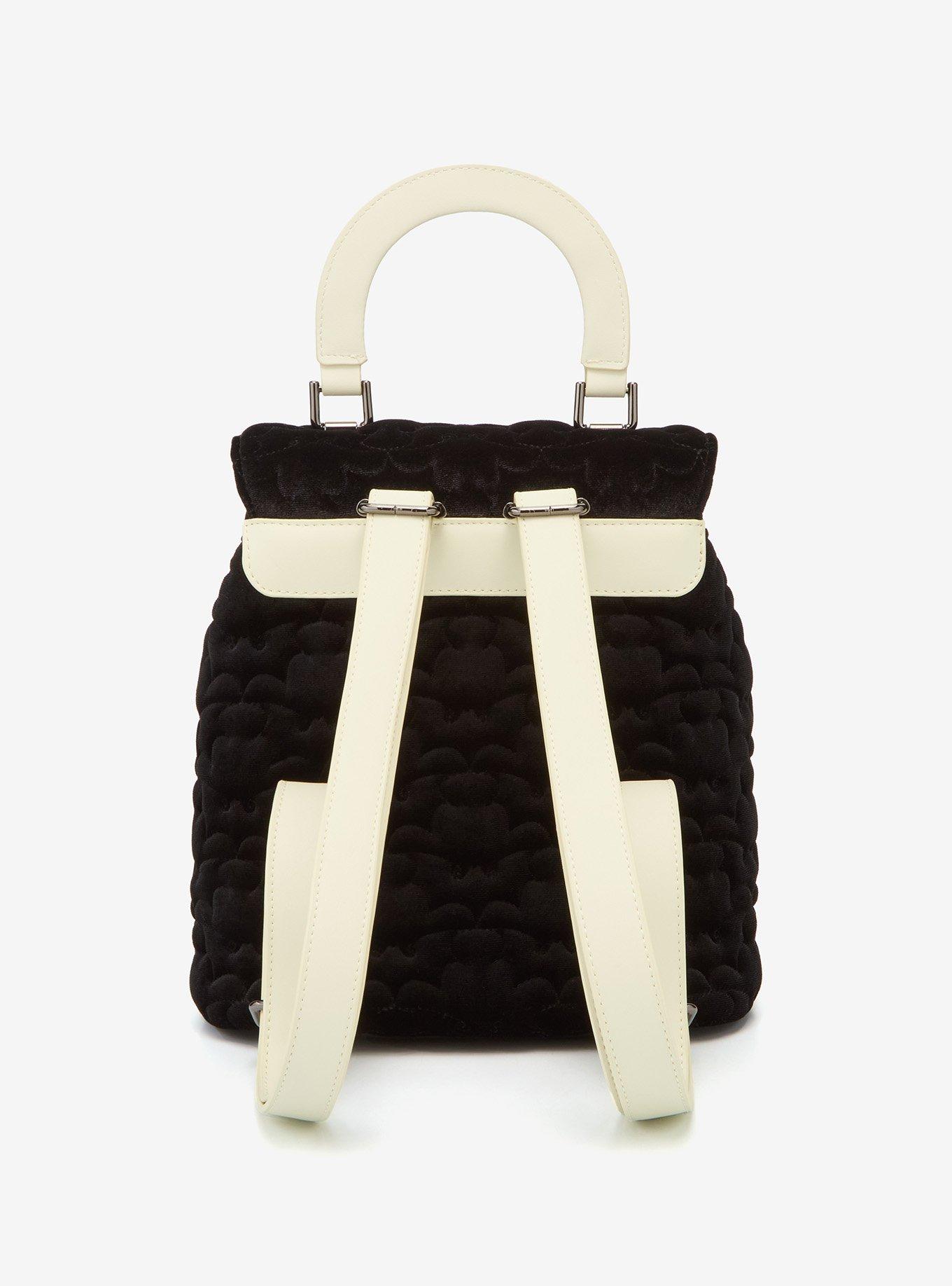 Loungefly Disney The Nightmare Before Christmas Quilted Bat Mini Backpack (10th Anniversary Edition) - BoxLunch Exclusive, , alternate