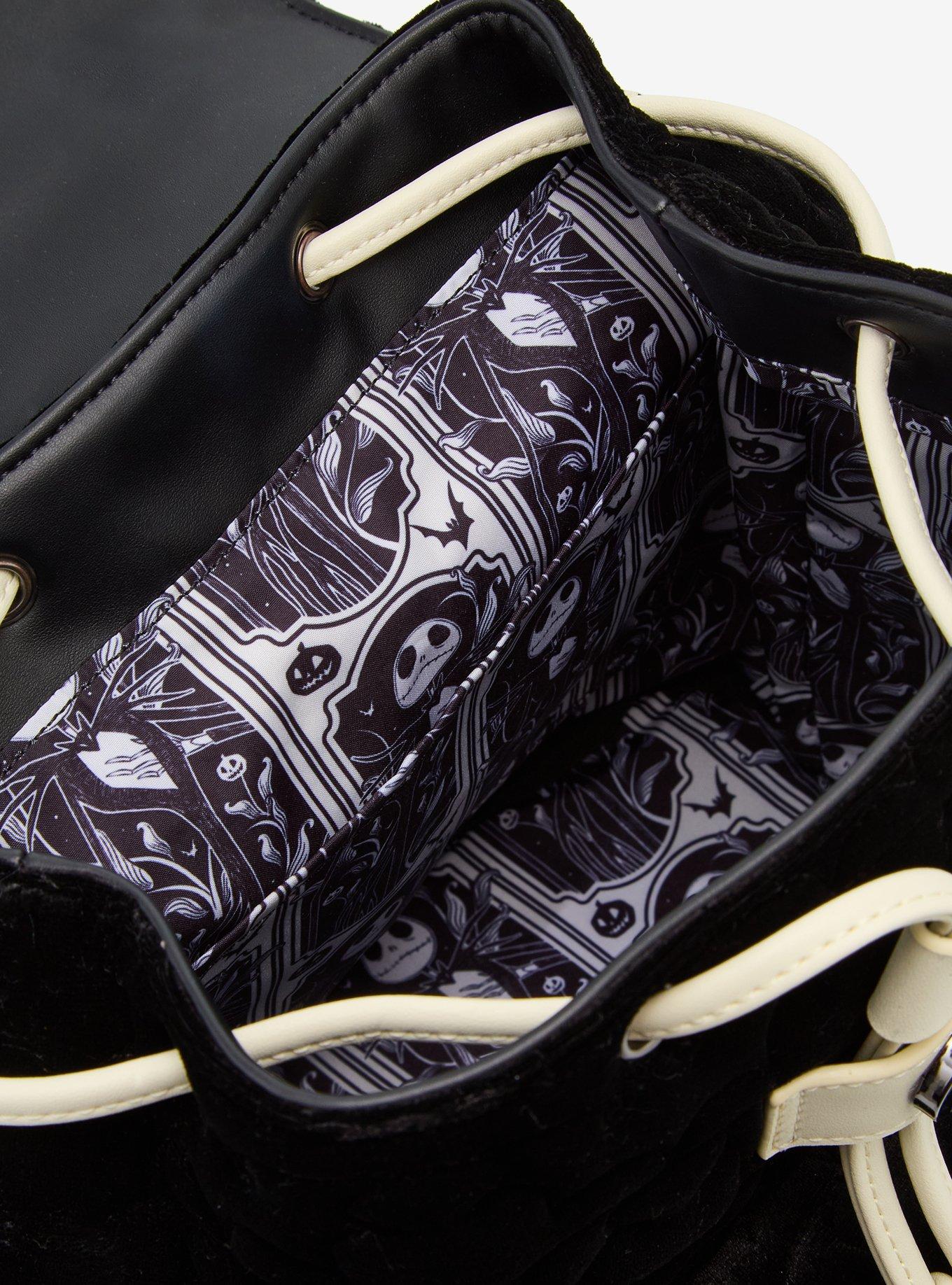 Loungefly Disney The Nightmare Before Christmas Quilted Bat Mini Backpack (10th Anniversary Edition) - BoxLunch Exclusive, , alternate