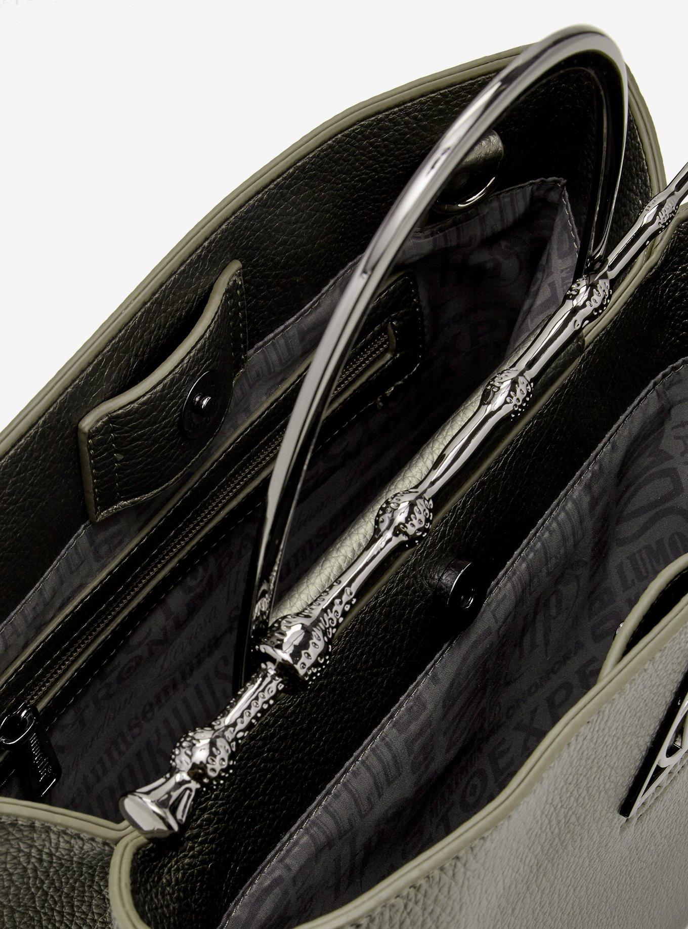 Loungefly Harry Potter Black Gold Pebble Texture Elder Wand Handbag (BoxLunch 10th Anniversary) - BoxLunch Exclusive, , alternate