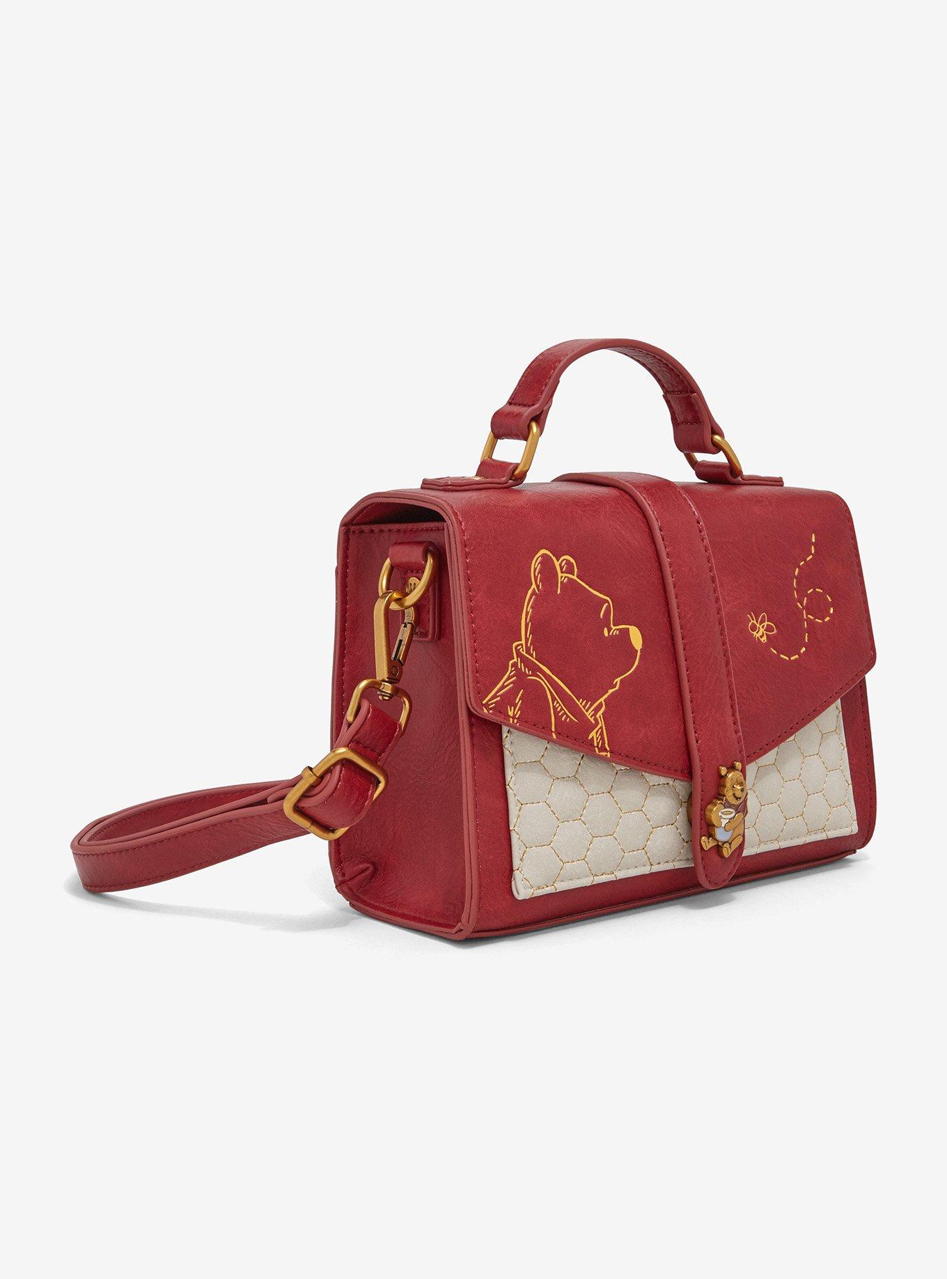 Loungefly Disney Winnie the Pooh Honeycomb Pattern Crossbody Bag - BoxLunch Exclusive, , hi-res