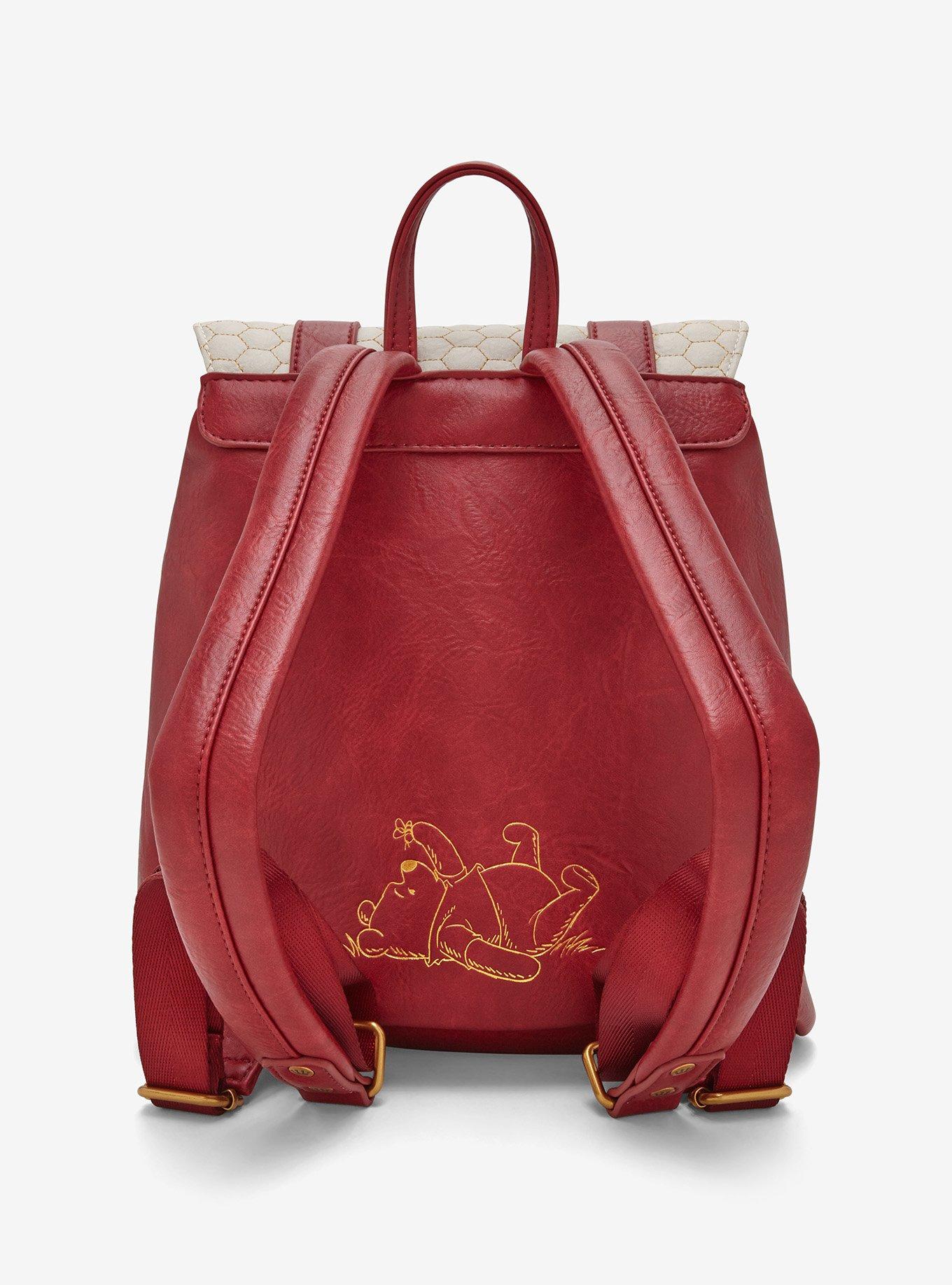 Loungefly Disney Winnie the Pooh Honeycomb Pattern Buckle Strap Mini Backpack - BoxLunch Exclusive, , alternate