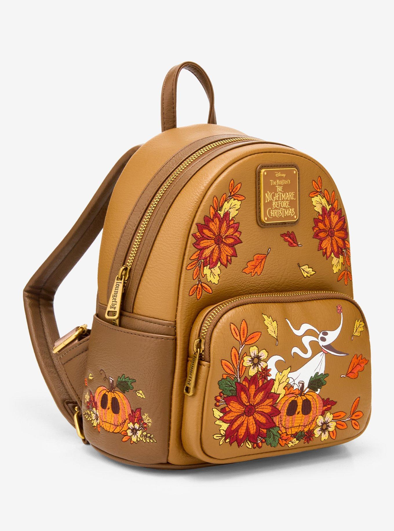 Disney The Nightmare Before Christmas Zero & Jack Skellington Fall Glow-in-the-Dark Mini Backpack - BoxLunch Exclusive, , alternate