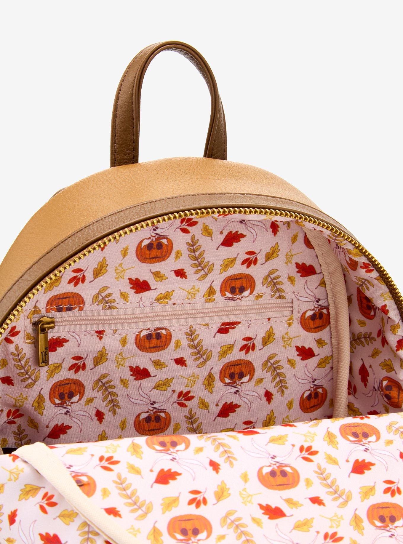 Disney The Nightmare Before Christmas Zero & Jack Skellington Fall Glow-in-the-Dark Mini Backpack - BoxLunch Exclusive, , alternate