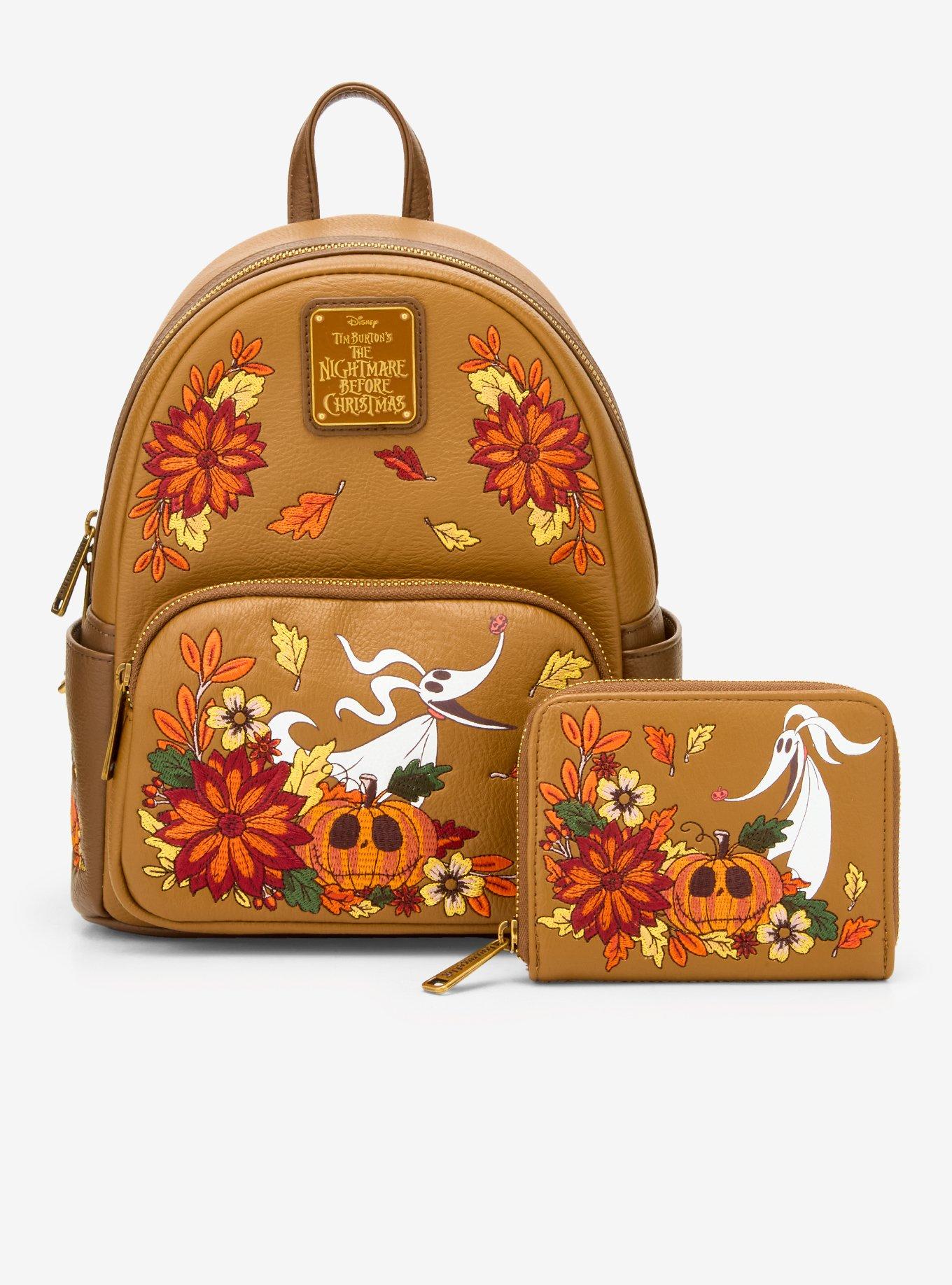 Disney The Nightmare Before Christmas Zero & Jack Skellington Fall Glow-in-the-Dark Mini Backpack - BoxLunch Exclusive, , alternate