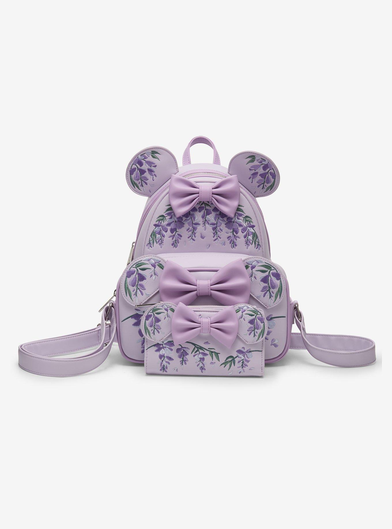 Loungefly Disney Minnie Mouse Wisteria Ears Floral Scented Mini Backpack - BoxLunch Exclusive, , alternate