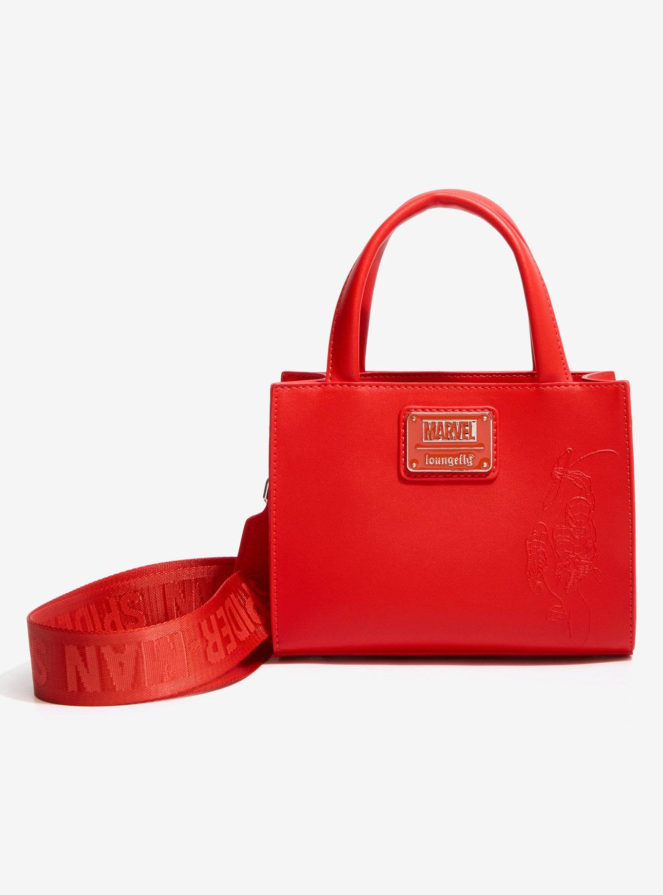 Loungefly Marvel Spider-Man Embossed Mask Crossbody Mini Tote Bag - BoXLunch Exclusive, , alternate