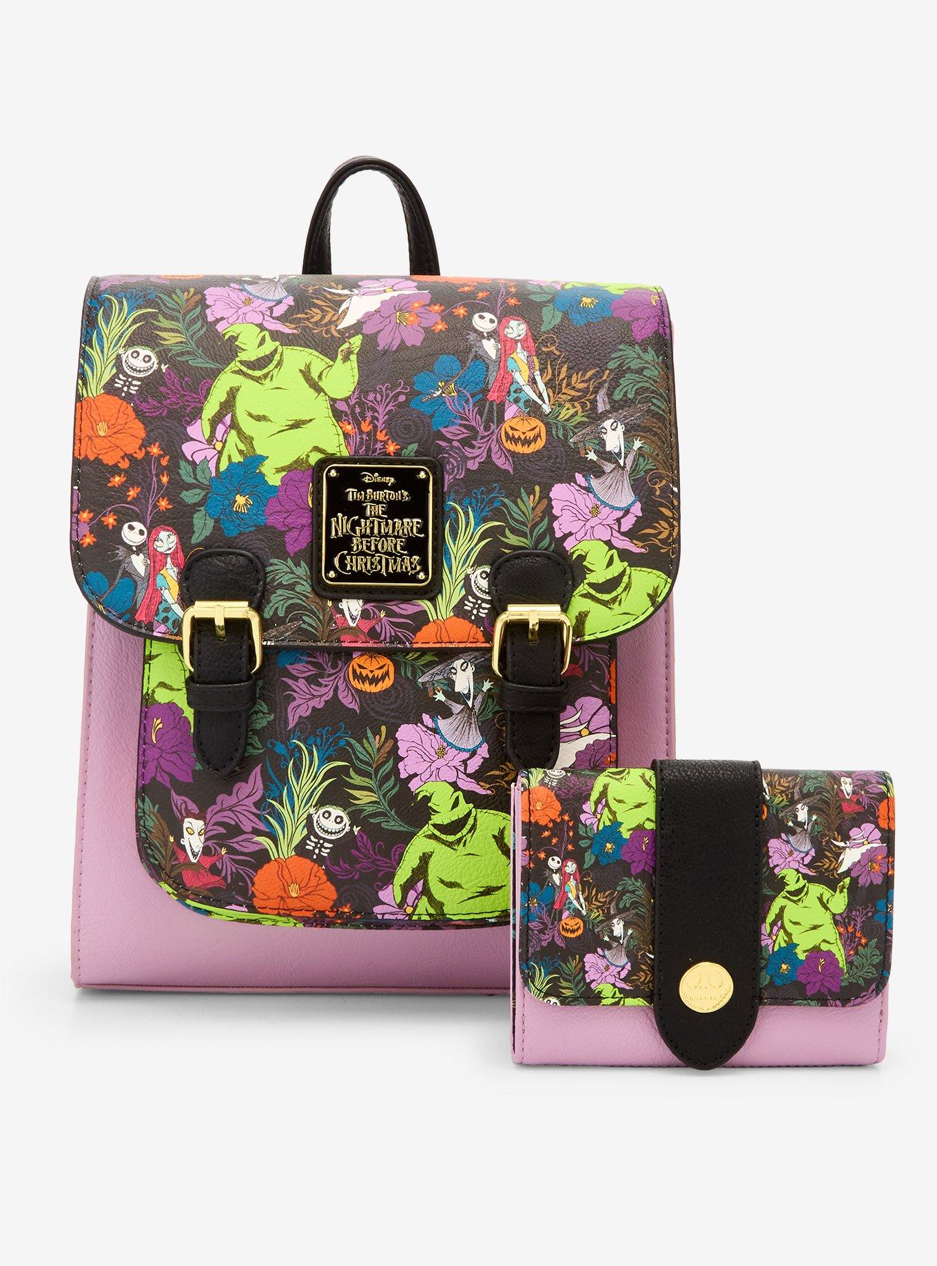 Loungefly Disney The Nightmare Before Christmas Allover Print Buckle Mini Backpack — BoxLunch Exclusive, , alternate