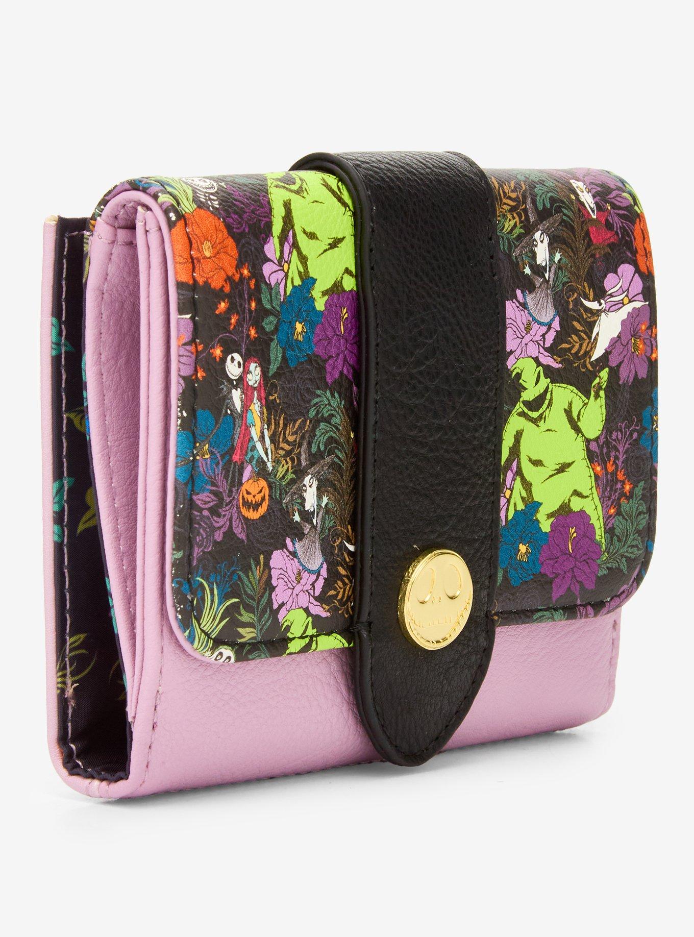 Loungefly Disney The Nightmare Before Christmas Allover Print Snap Wallet — BoxLunch Exclusive, , hi-res
