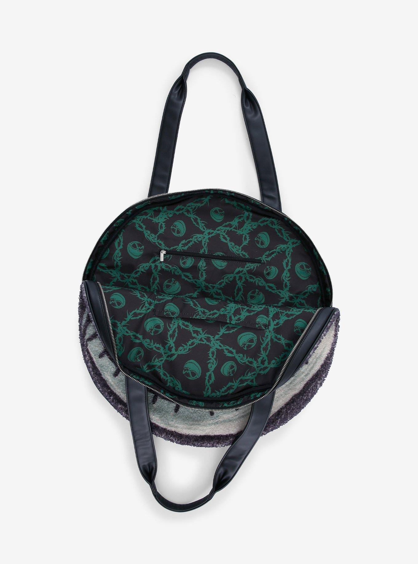 Loungefly Disney The Nightmare Before Christmas Jack Skellington Figural Sherpa Tote Bag - BoxLunch Exclusive, , hi-res