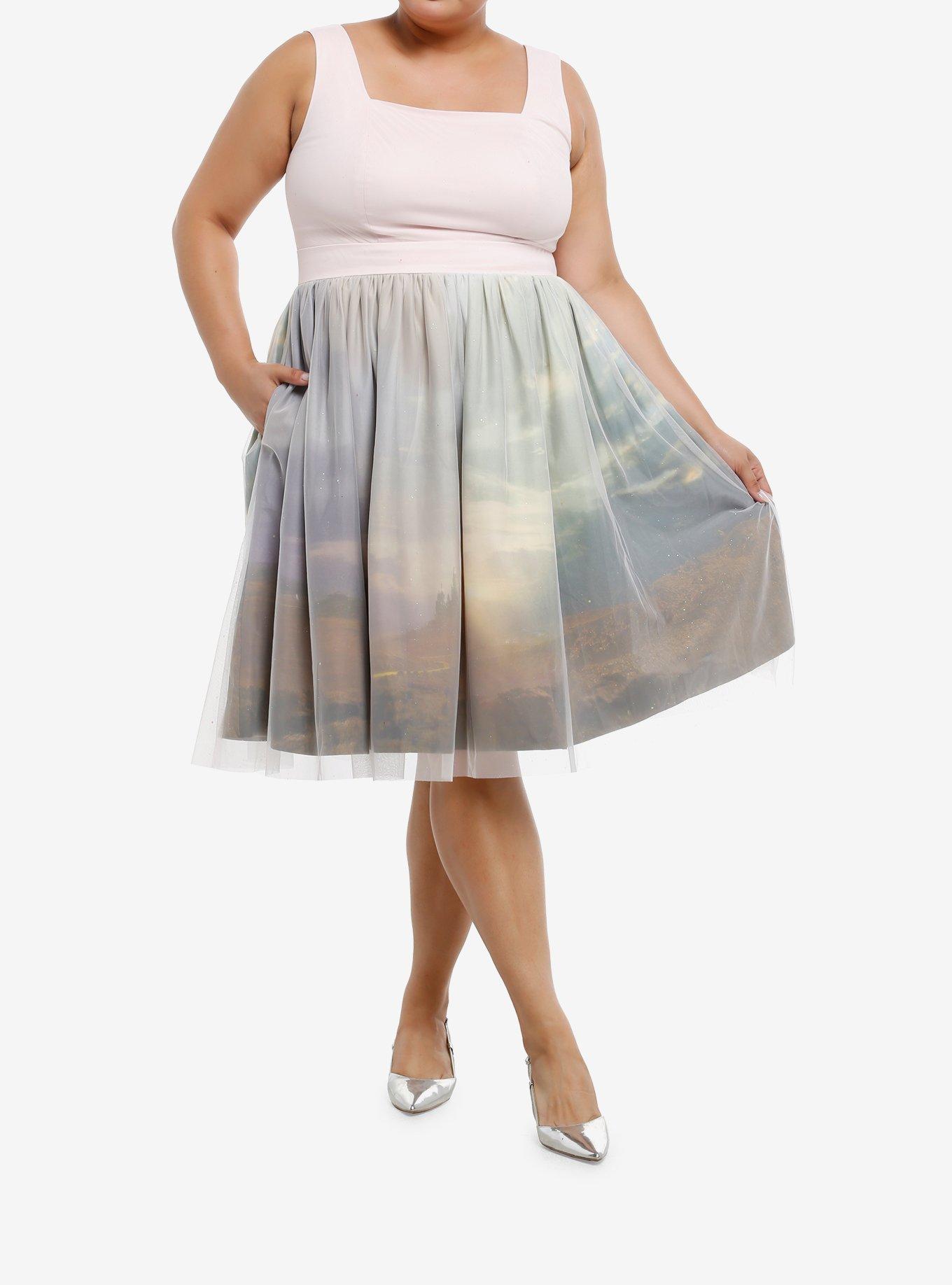 Her Universe Wicked Emerald City Glitter Dress Plus Size Her Universe Exclusive, , hi-res