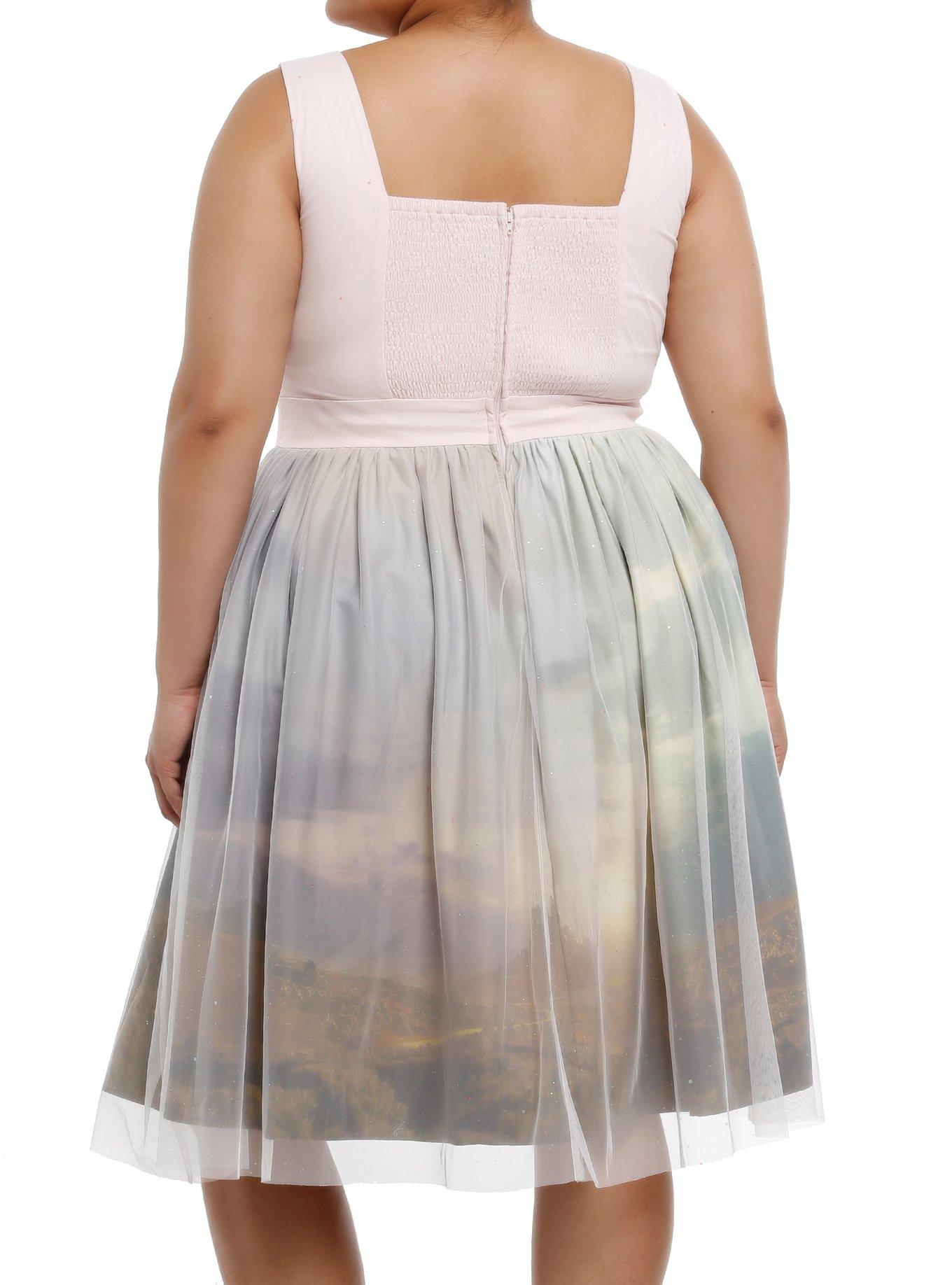 Her Universe Wicked Emerald City Glitter Dress Plus Size Her Universe Exclusive, MULTI, alternate