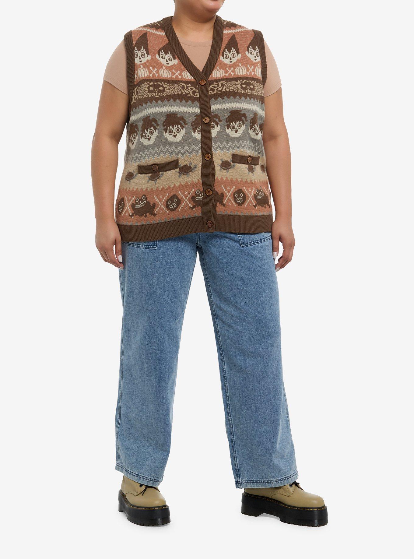 Over The Garden Wall Wirt & Greg Fair Isle Sweater Vest Plus Size, , hi-res