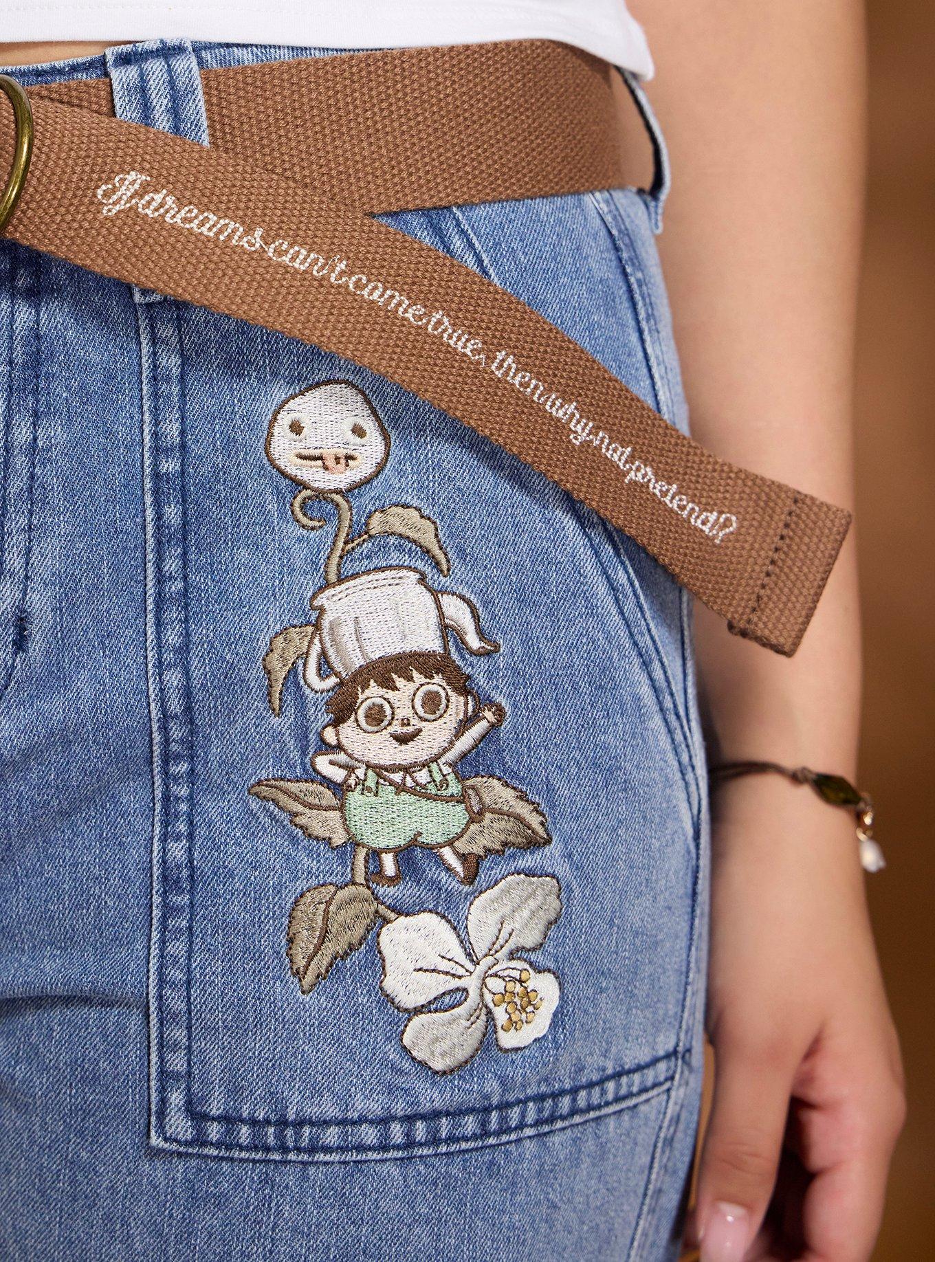 Over The Garden Wall Wirt & Greg Belted Wide Leg Jeans, LIGHT WASH, alternate - view 4