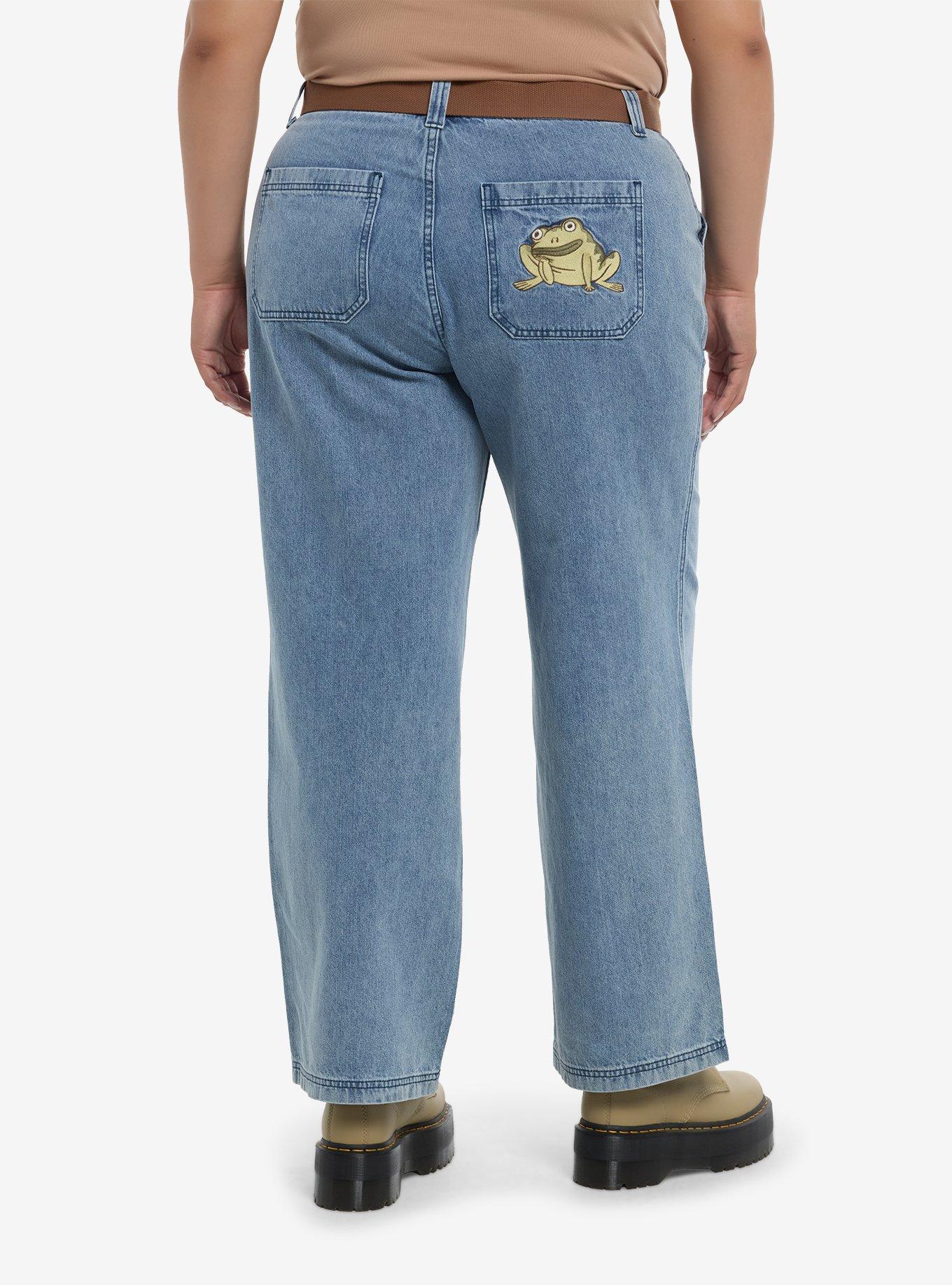 Over The Garden Wall Wirt & Greg Belted Wide Leg Jeans Plus Size, , hi-res