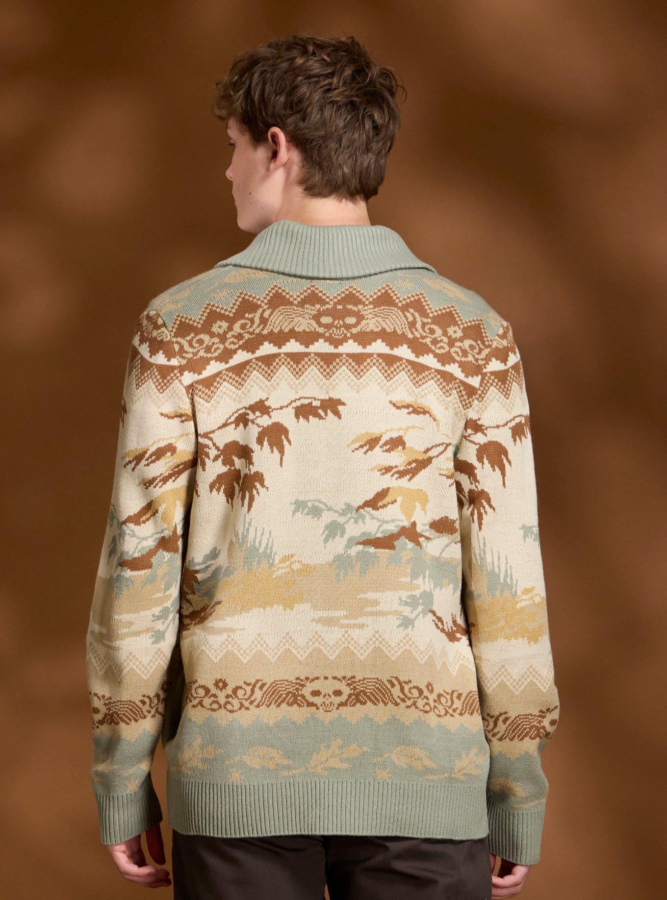 Over The Garden Wall Wirt & Greg Leaves Collared Cardigan, MULTI, alternate