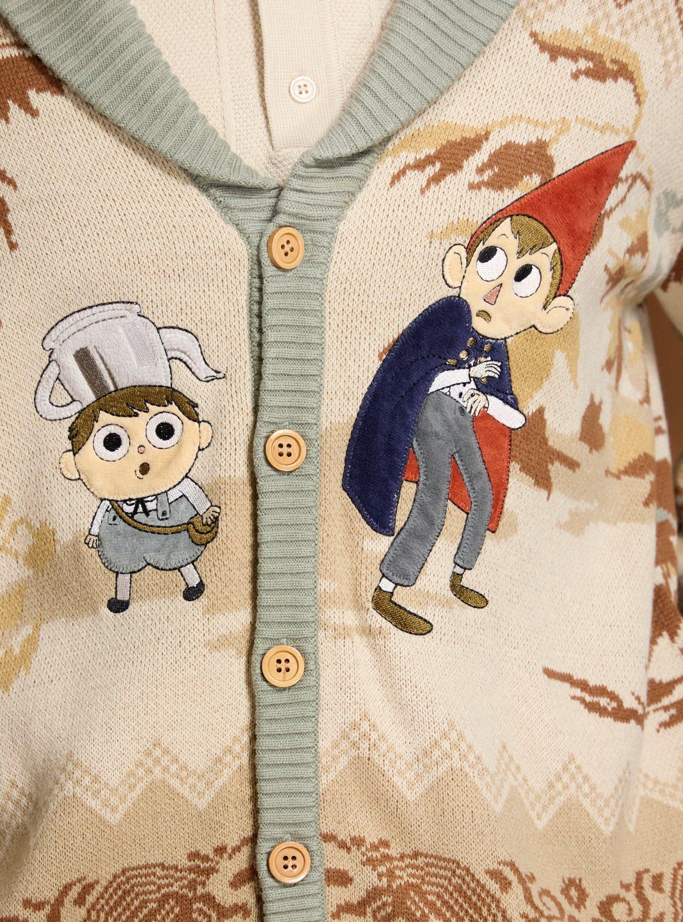 Over The Garden Wall Wirt & Greg Leaves Collared Cardigan, MULTI, alternate