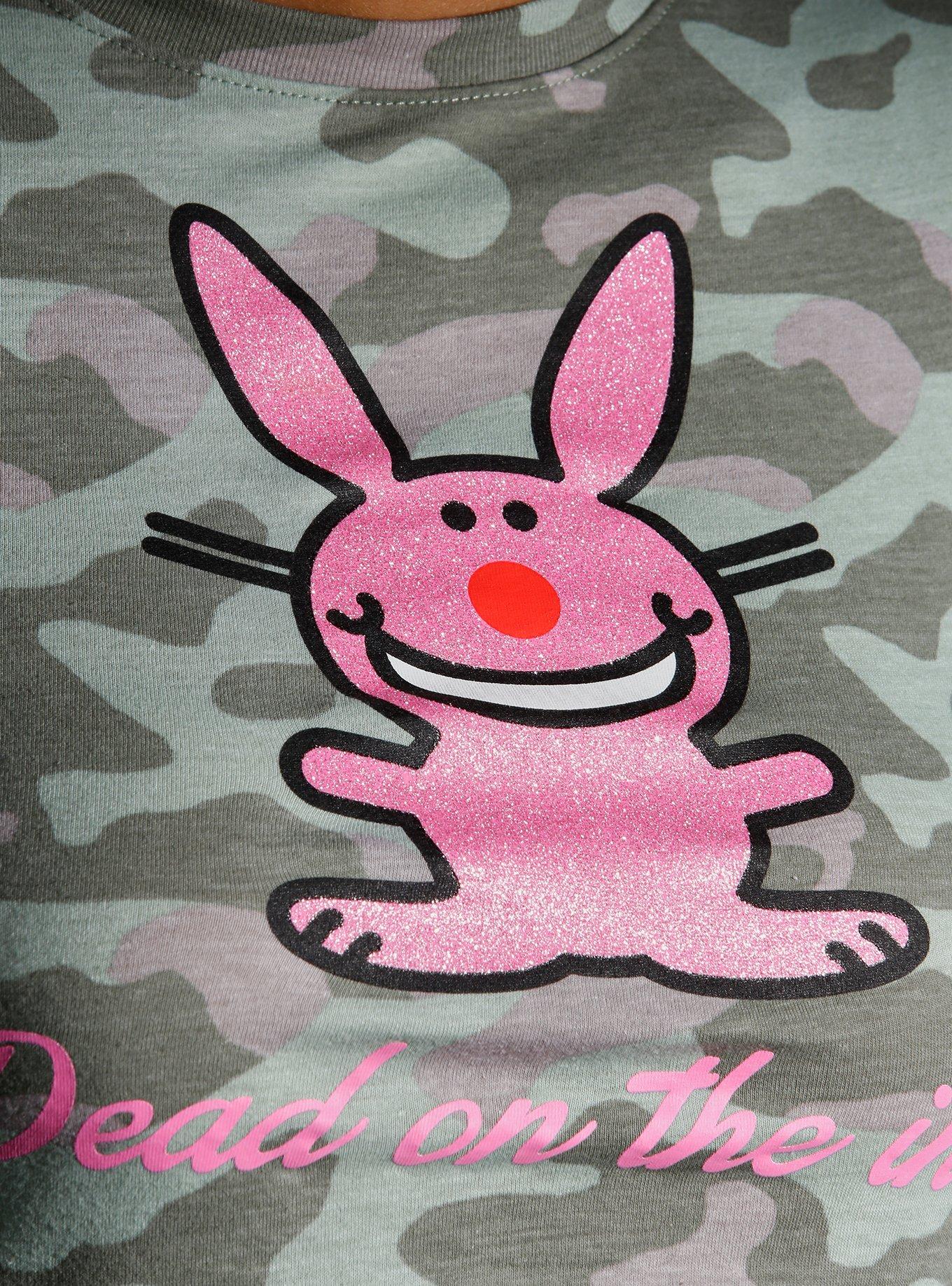 It's Happy Bunny Dead On The Inside Camo Girls Baby T-Shirt, MULTI, alternate