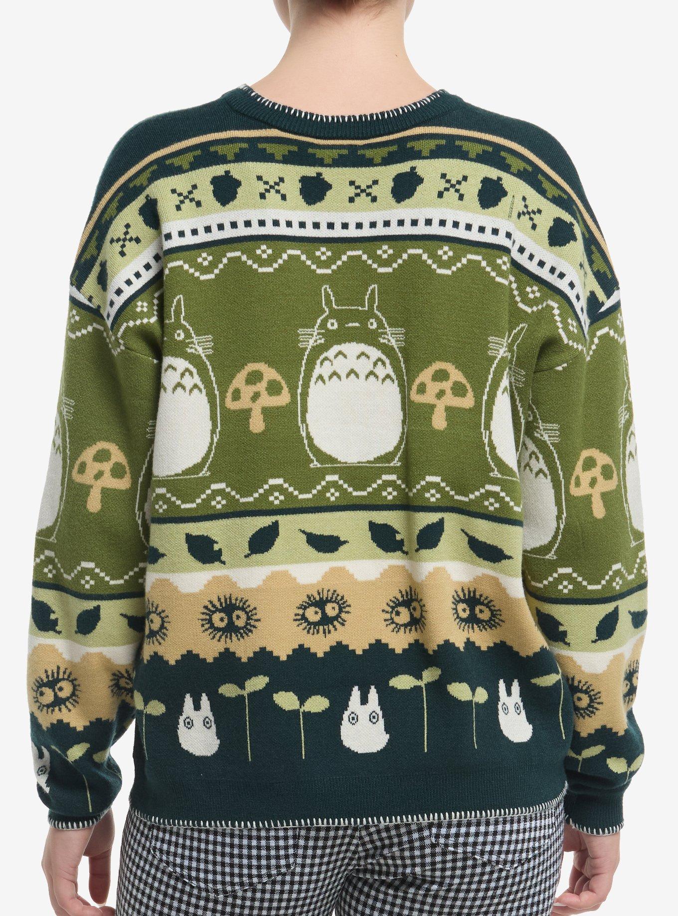 Her Universe Studio Ghibli® My Neighbor Totoro Fair Isle Stitch Girls Sweater, MULTI, alternate