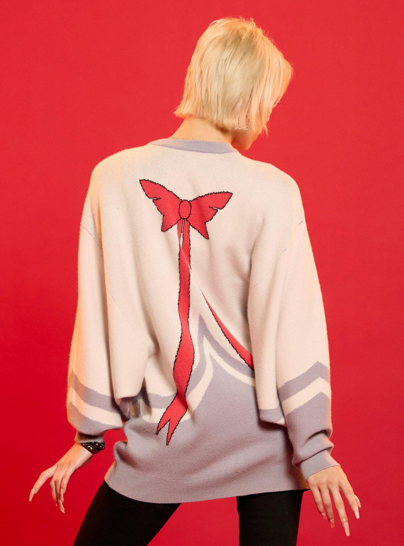 Hazbin Hotel Vaggie Moth Wing Girls Cardigan, RED, alternate