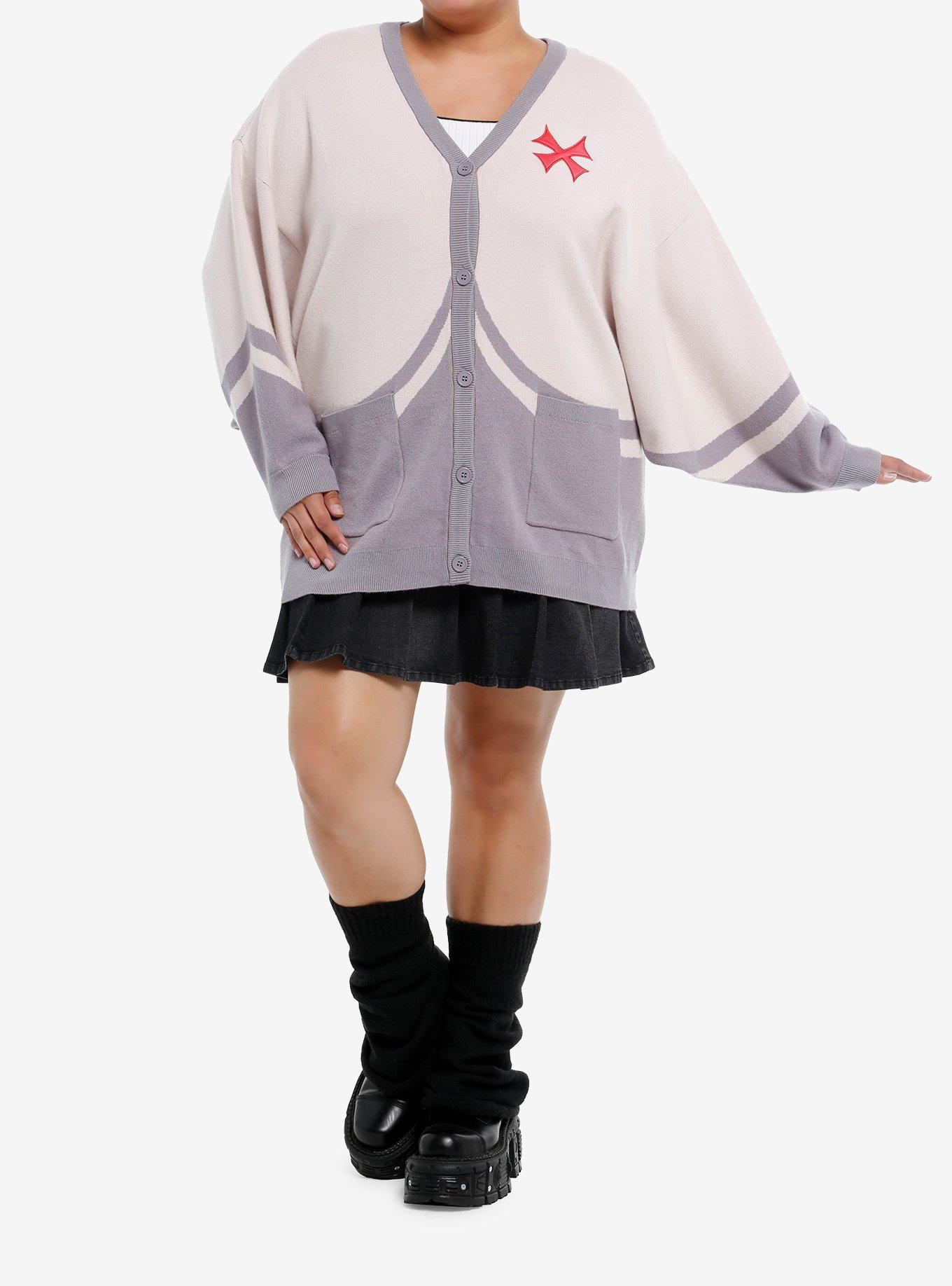 Hazbin Hotel Vaggie Moth Wing Girls Cardigan Plus Size, RED, alternate