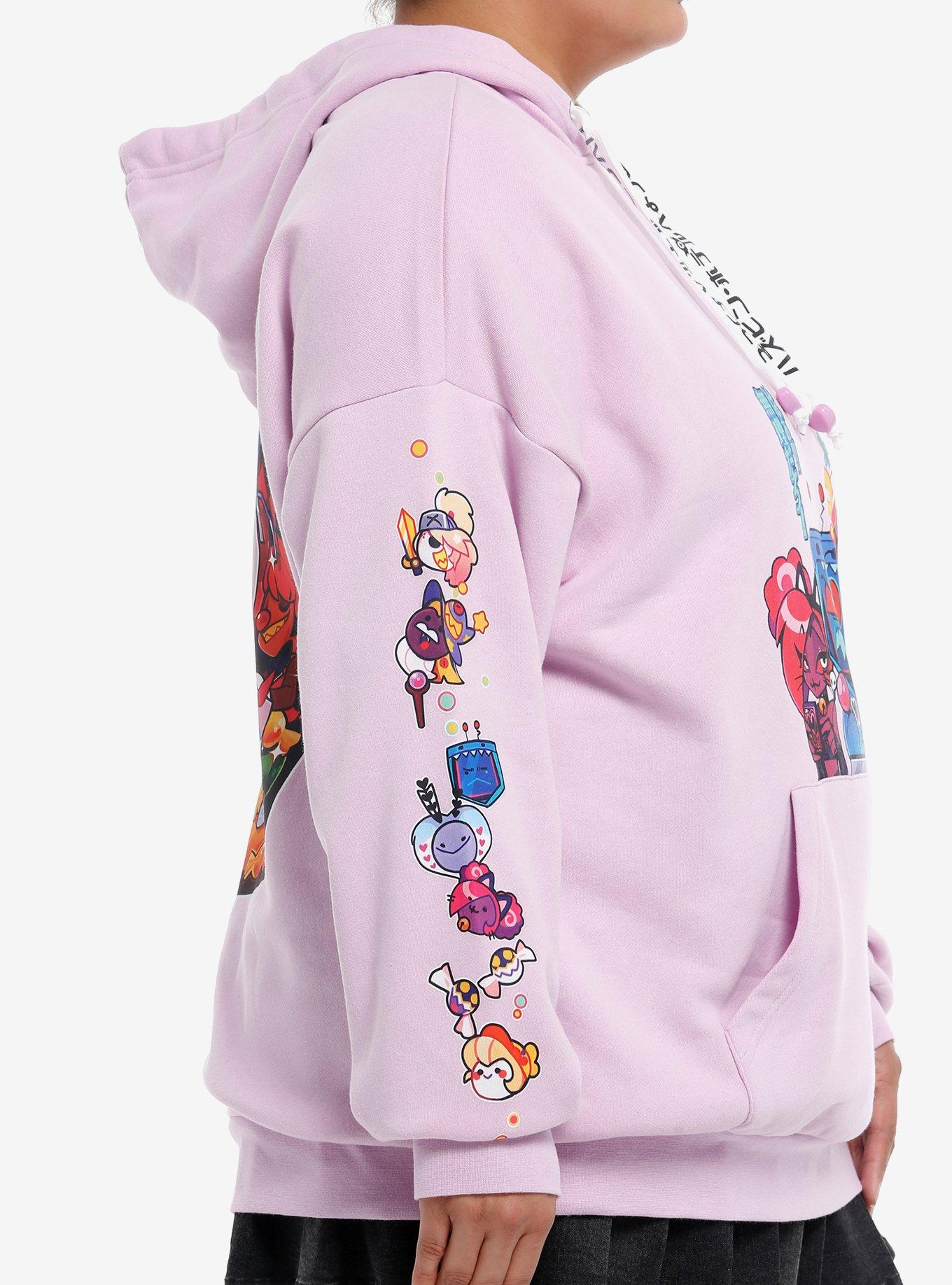 Hazbin Hotel The Vees Arcade Girls Oversized Hoodie Plus Size, MULTI, alternate