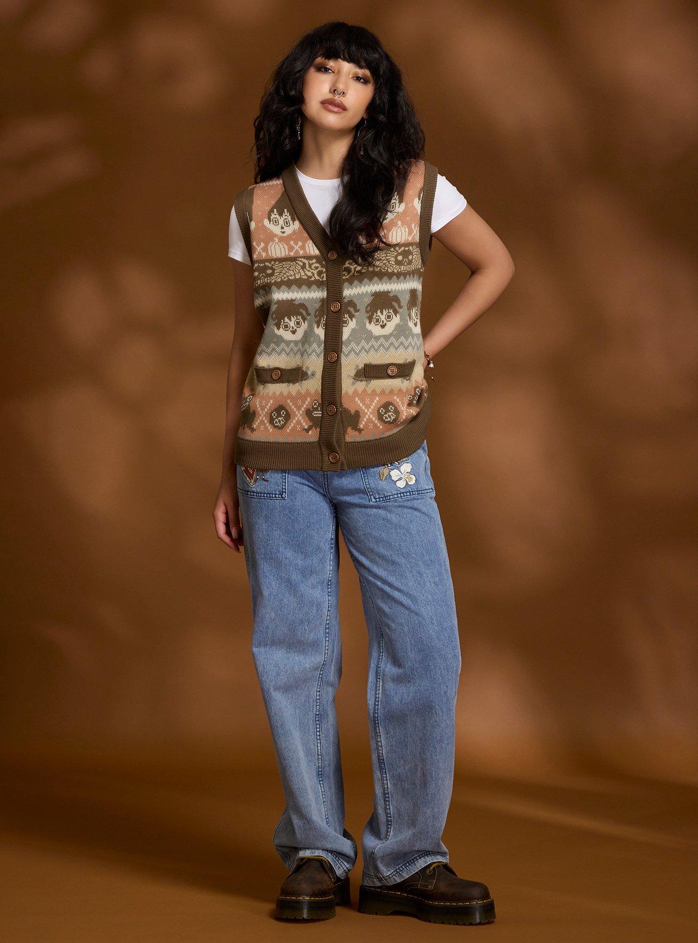 Over The Garden Wall Wirt & Greg Fair Isle Girls Sweater Vest, , hi-res